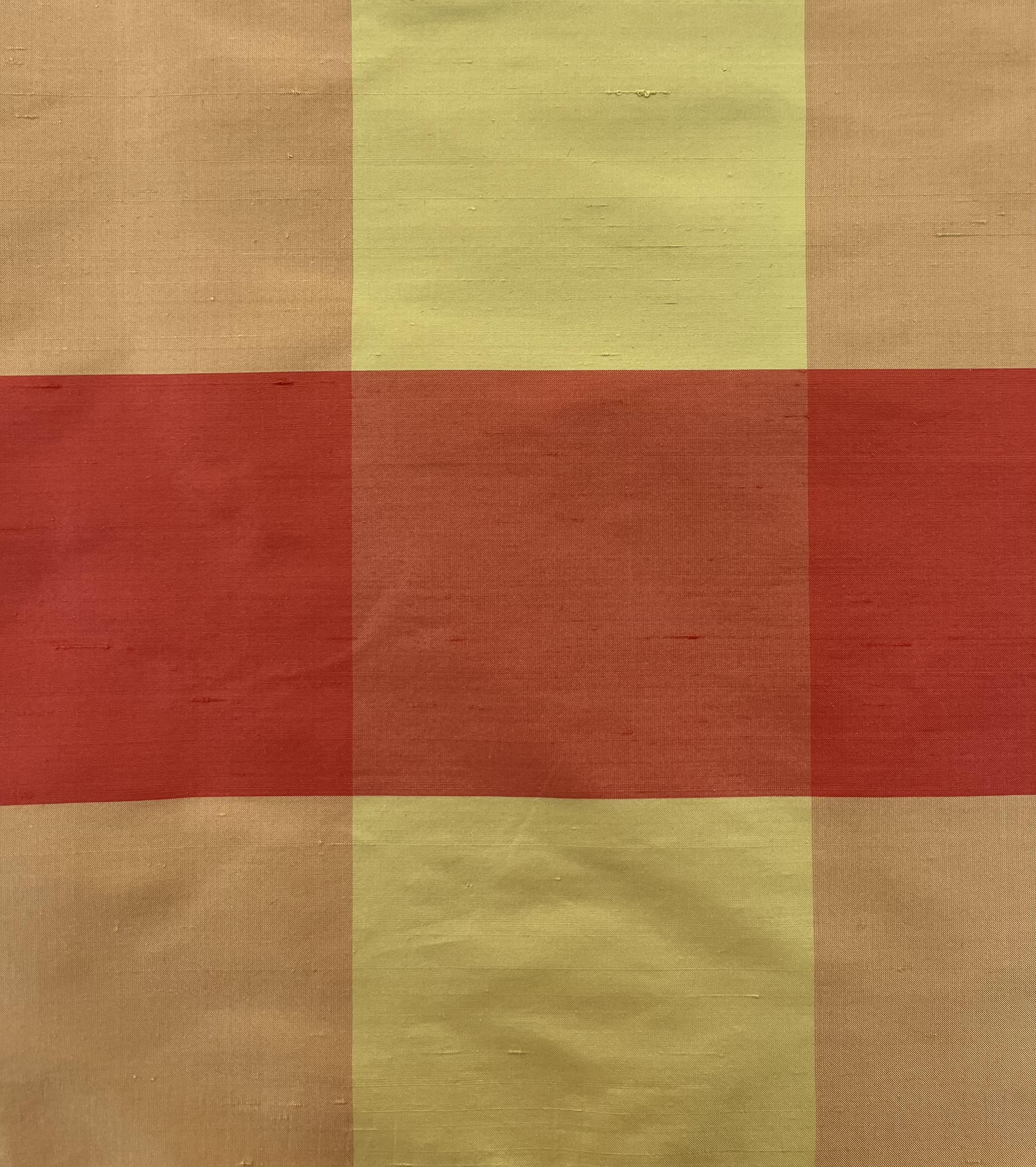 Pure Silk Shantung Gingham