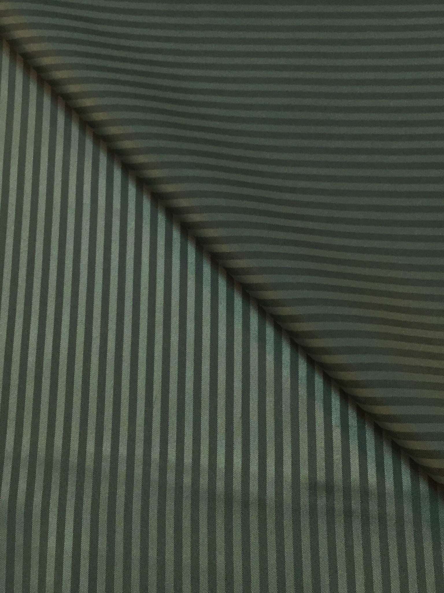 100% Polyester Shadow Stripe Lining in Olive