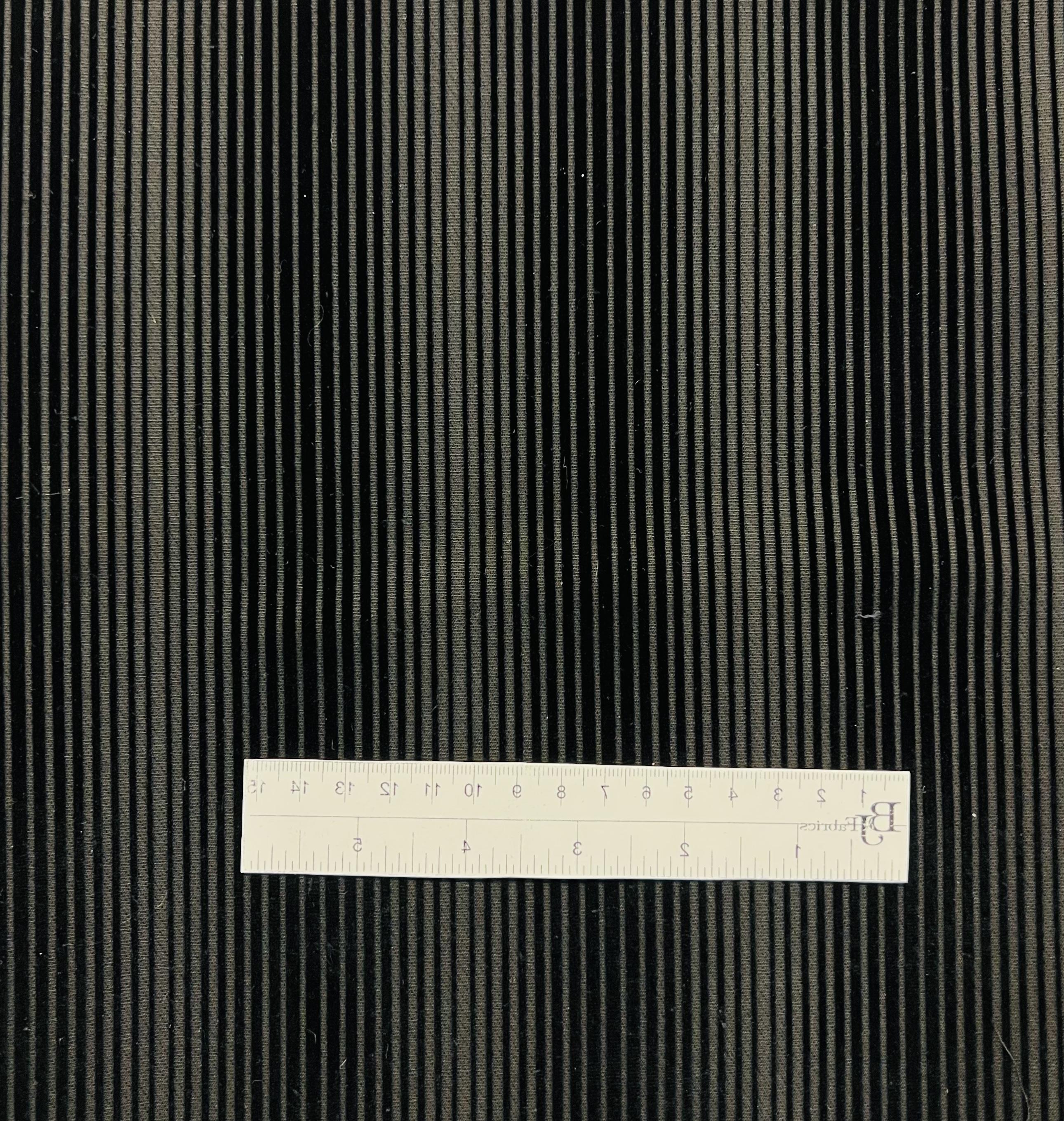 Couture Flocked Silk and Wool In Black