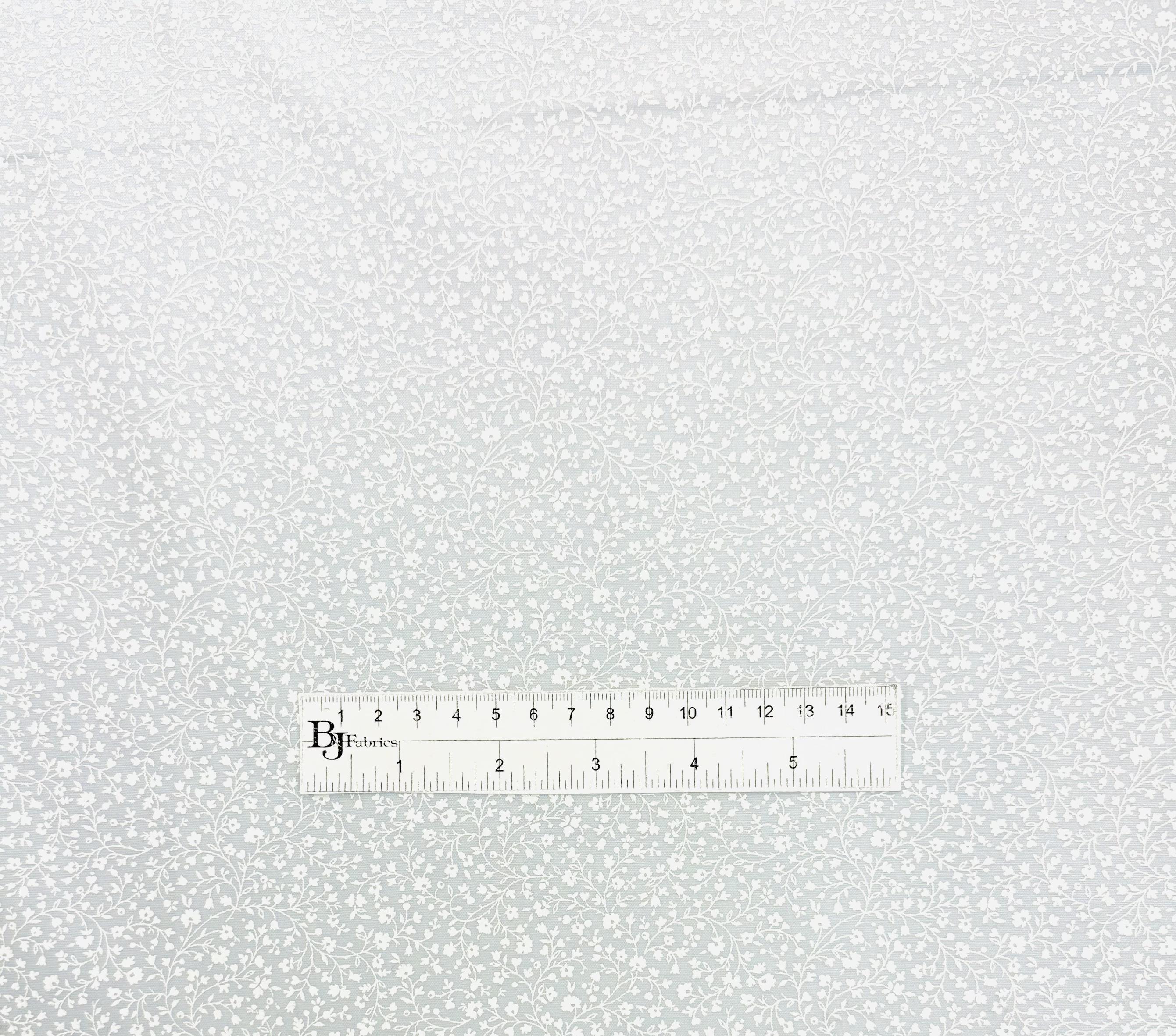 Sustainable Cotton Print in Soft Blue