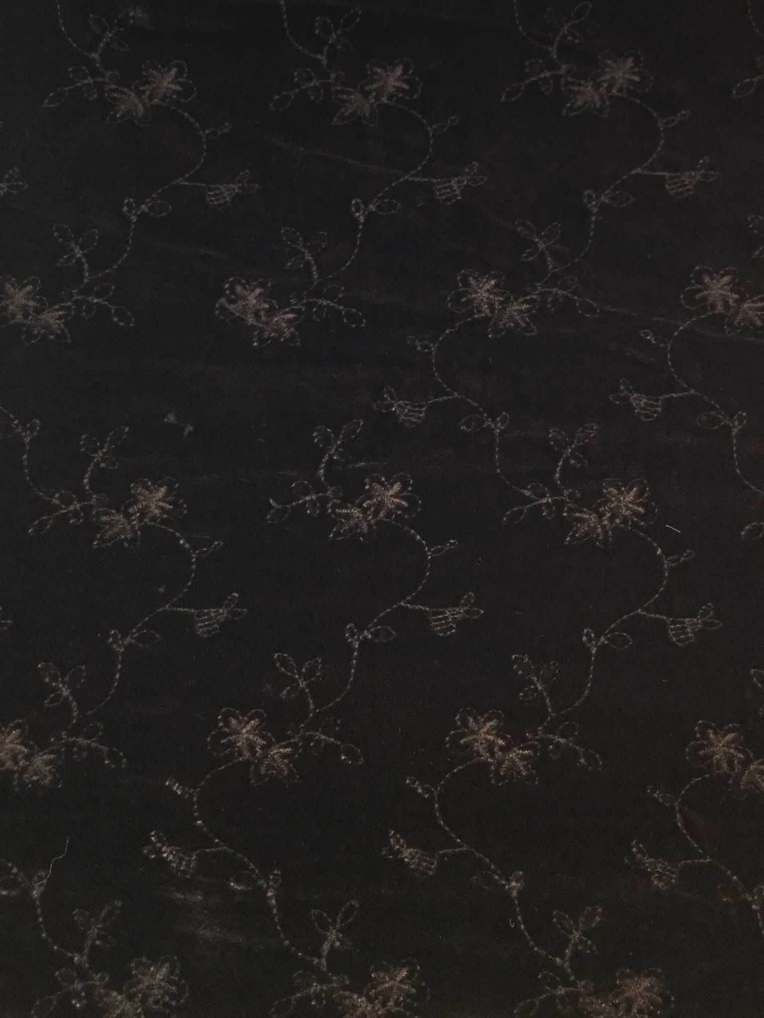 Embroidered Silk Rayon Velvet