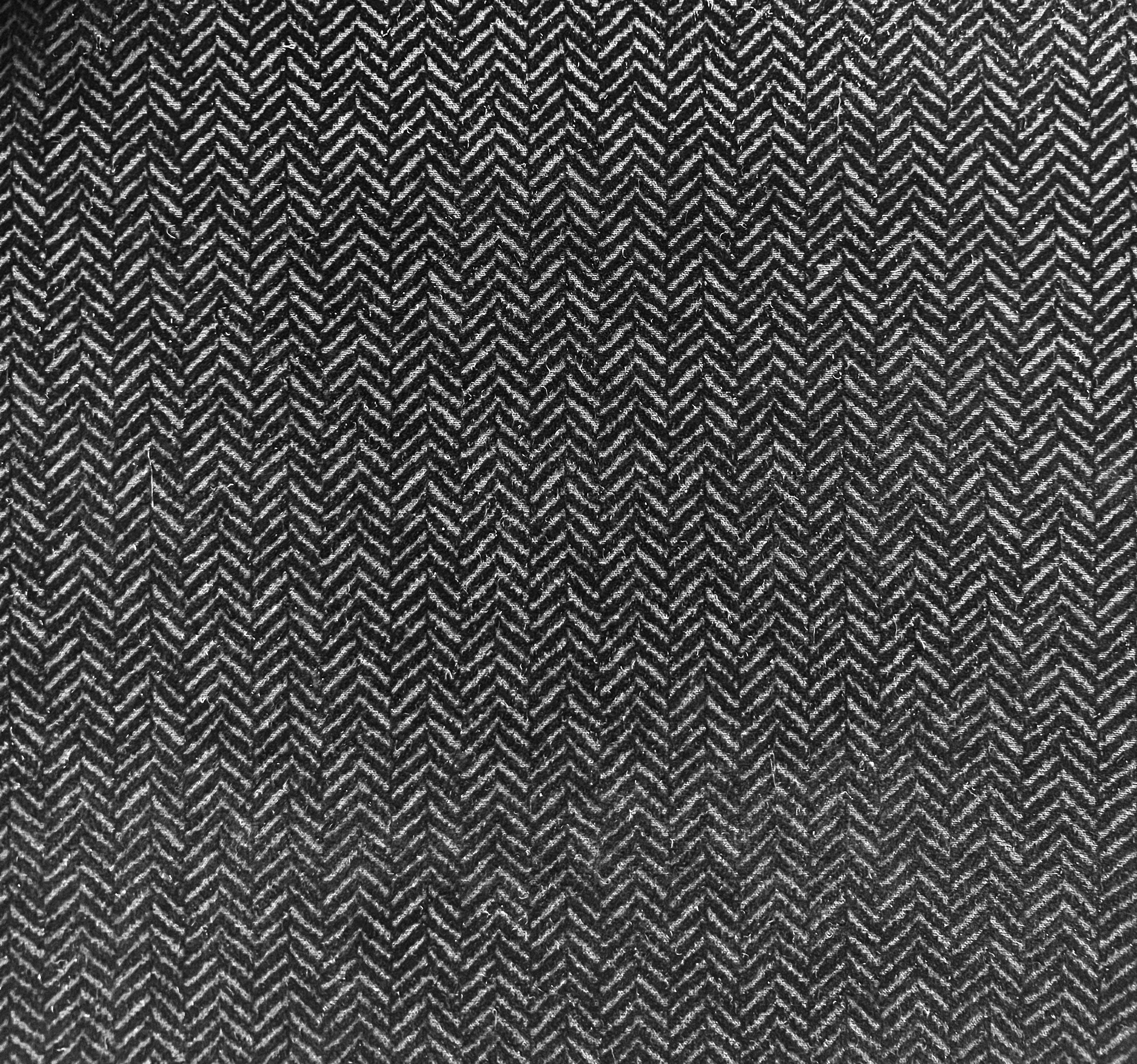 Couture Flocked Silk and Wool In Black