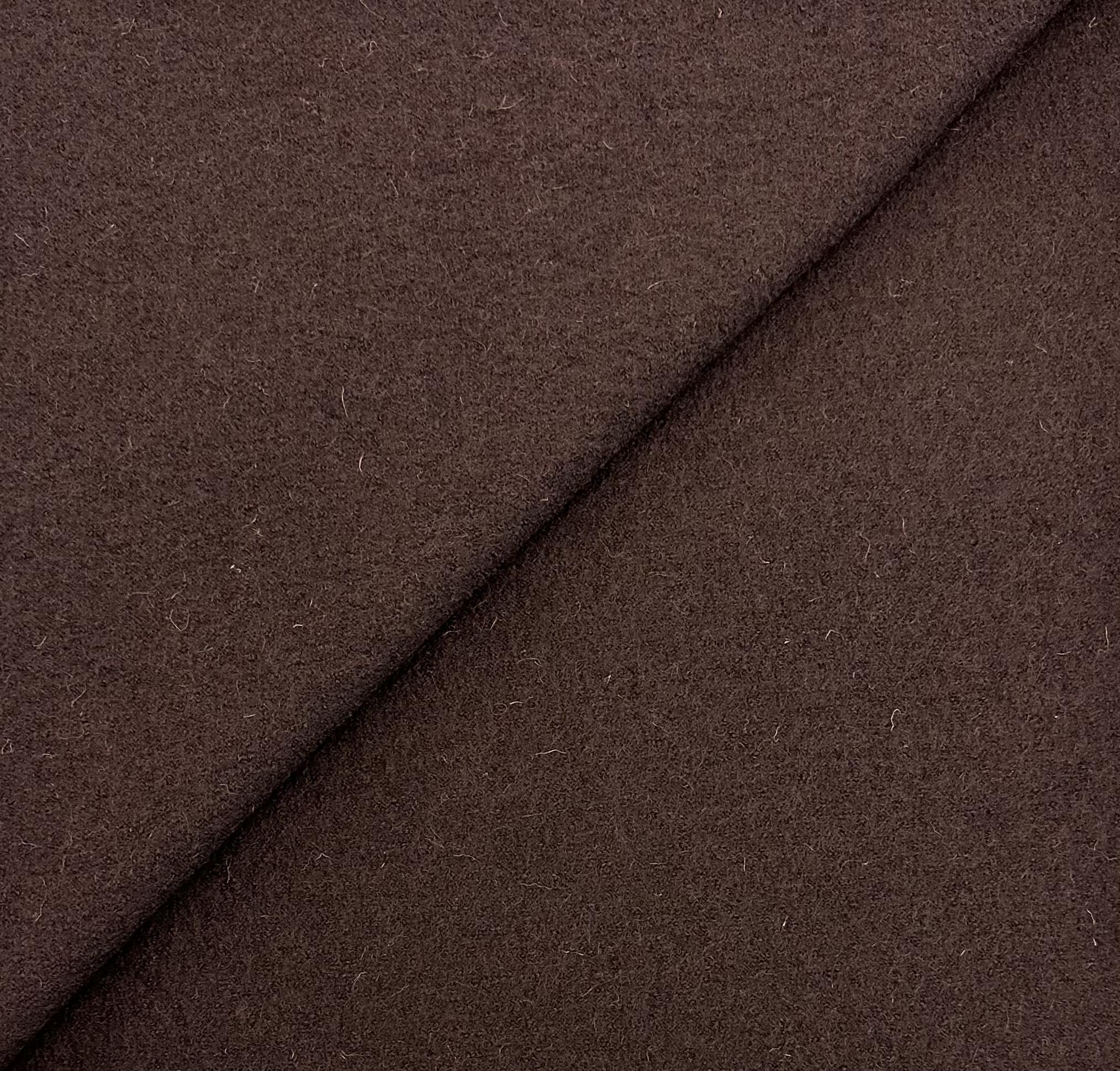 Imported Boiled Wool in Chocolate