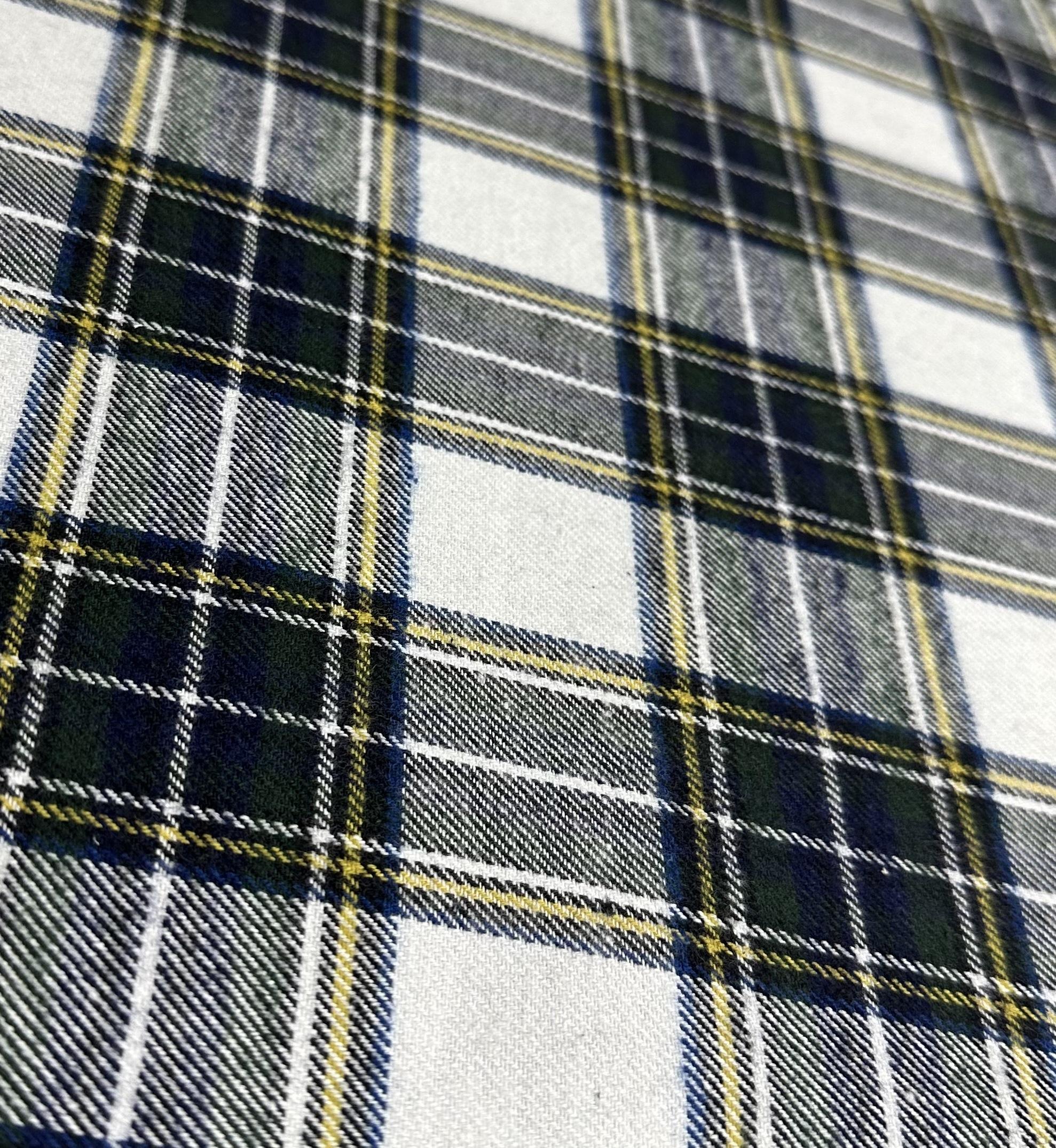 100% Cotton Flannel Plaid