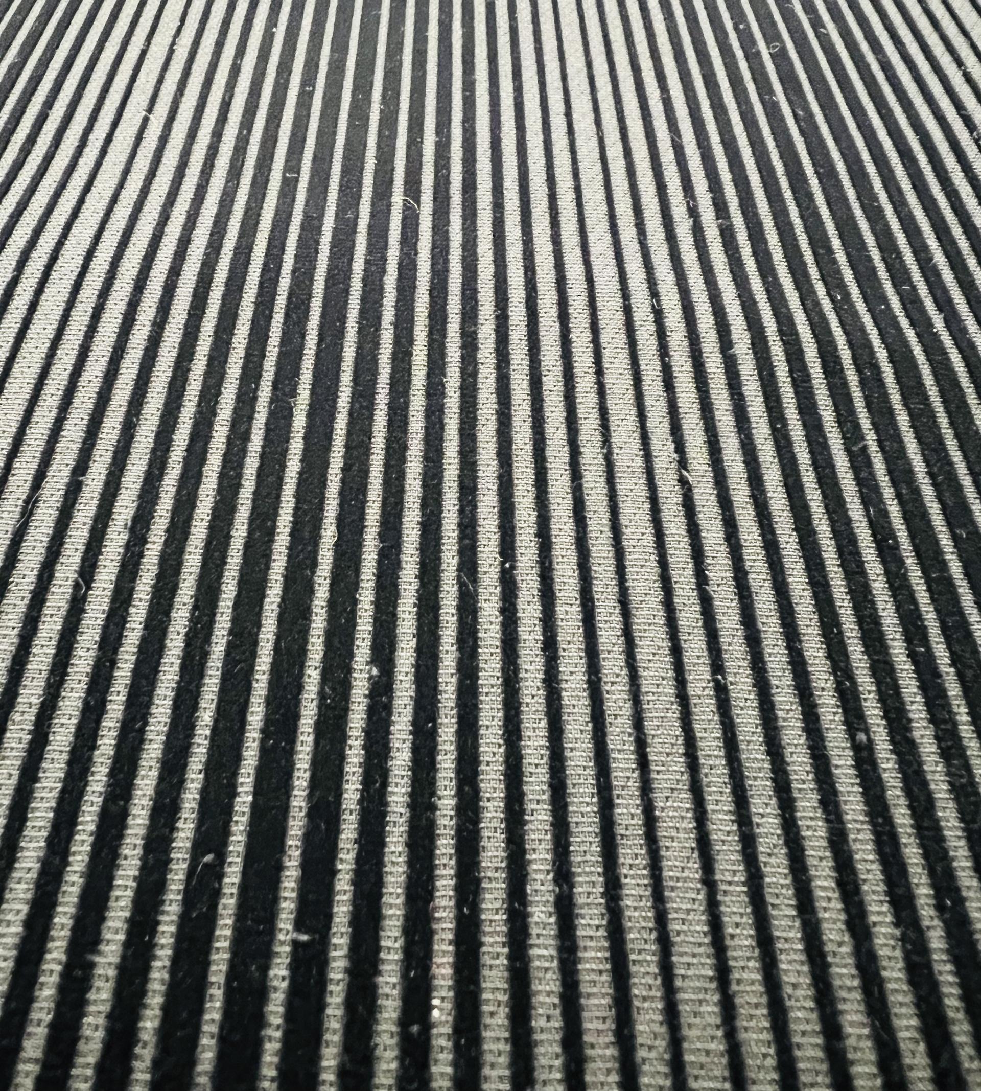 Couture Flocked Silk and Wool In Black