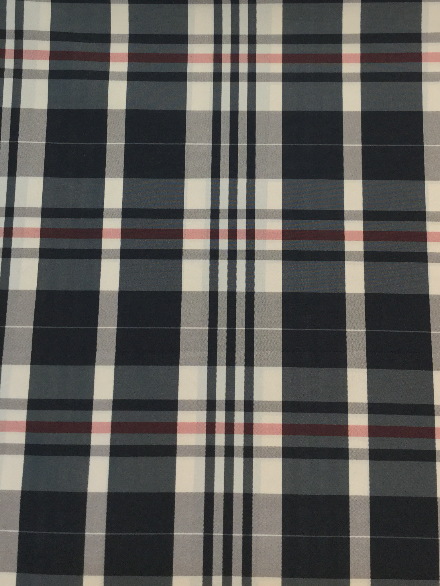100% Polyester Plaid Lining