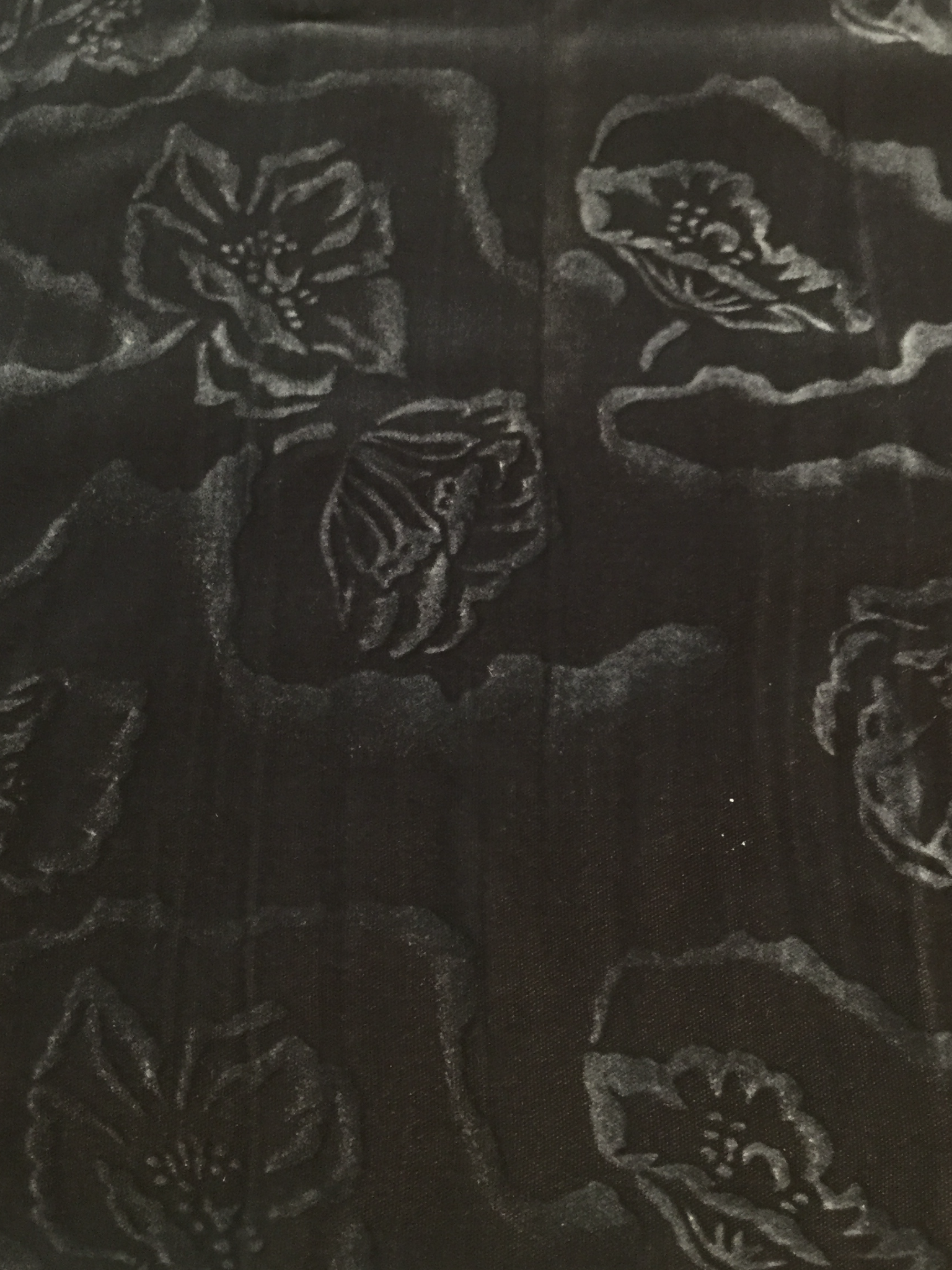 Embossed Rayon Velvet in Moonlight