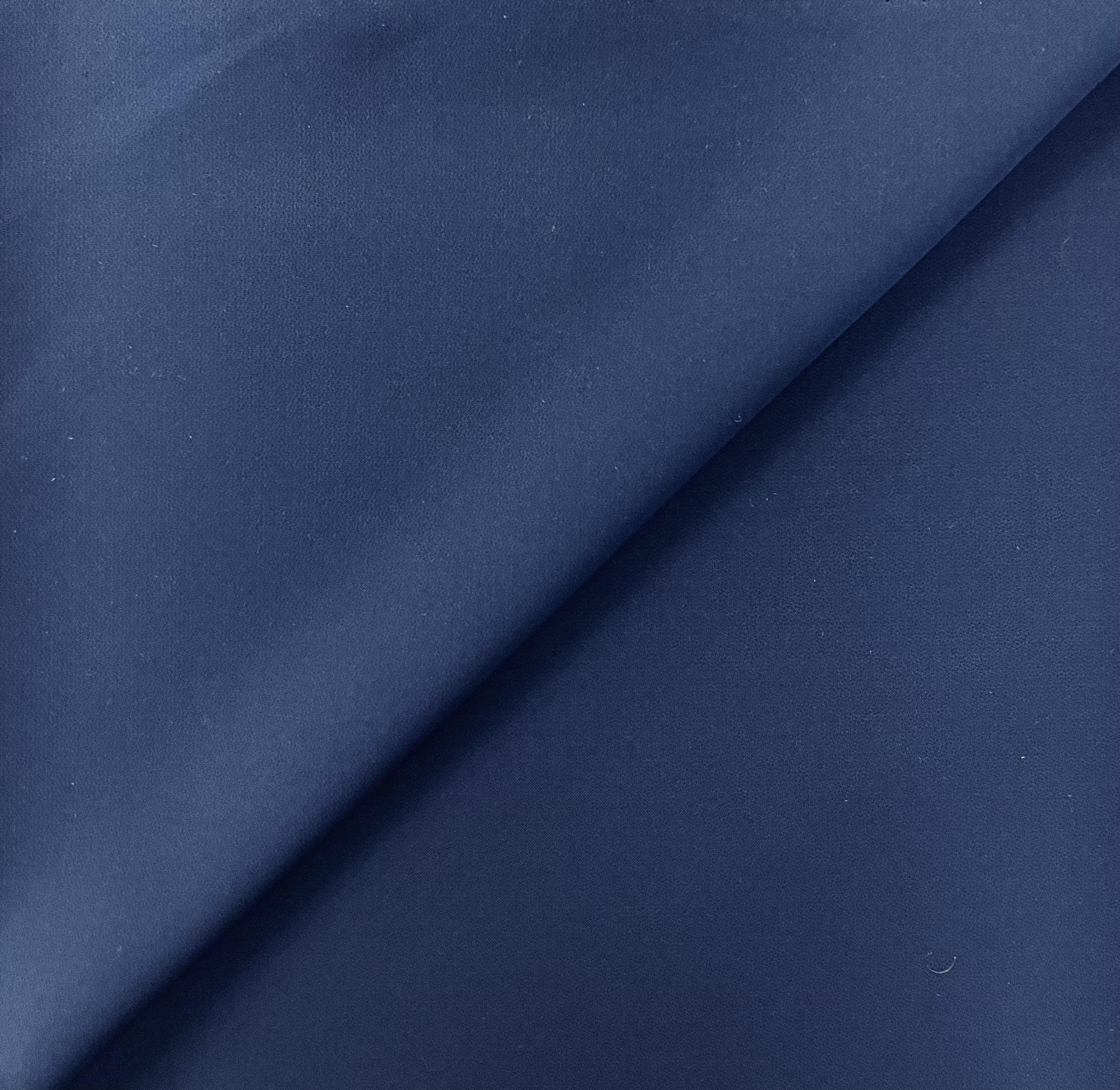 Stretch Polyester Crepe in Navy