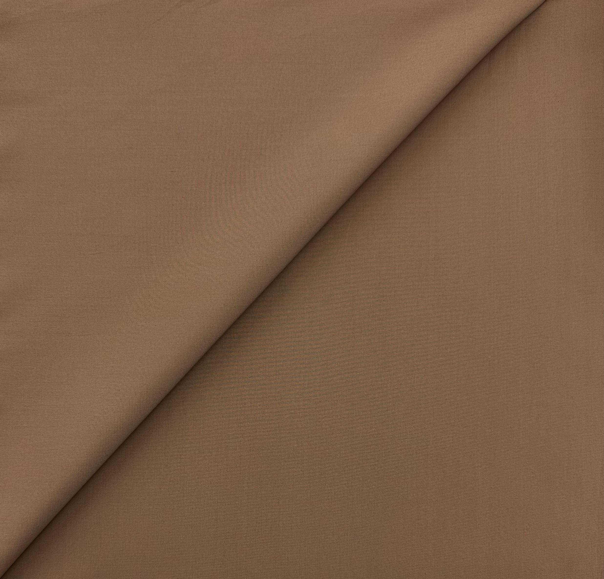 Cotton Pima Broadcloth in Tan