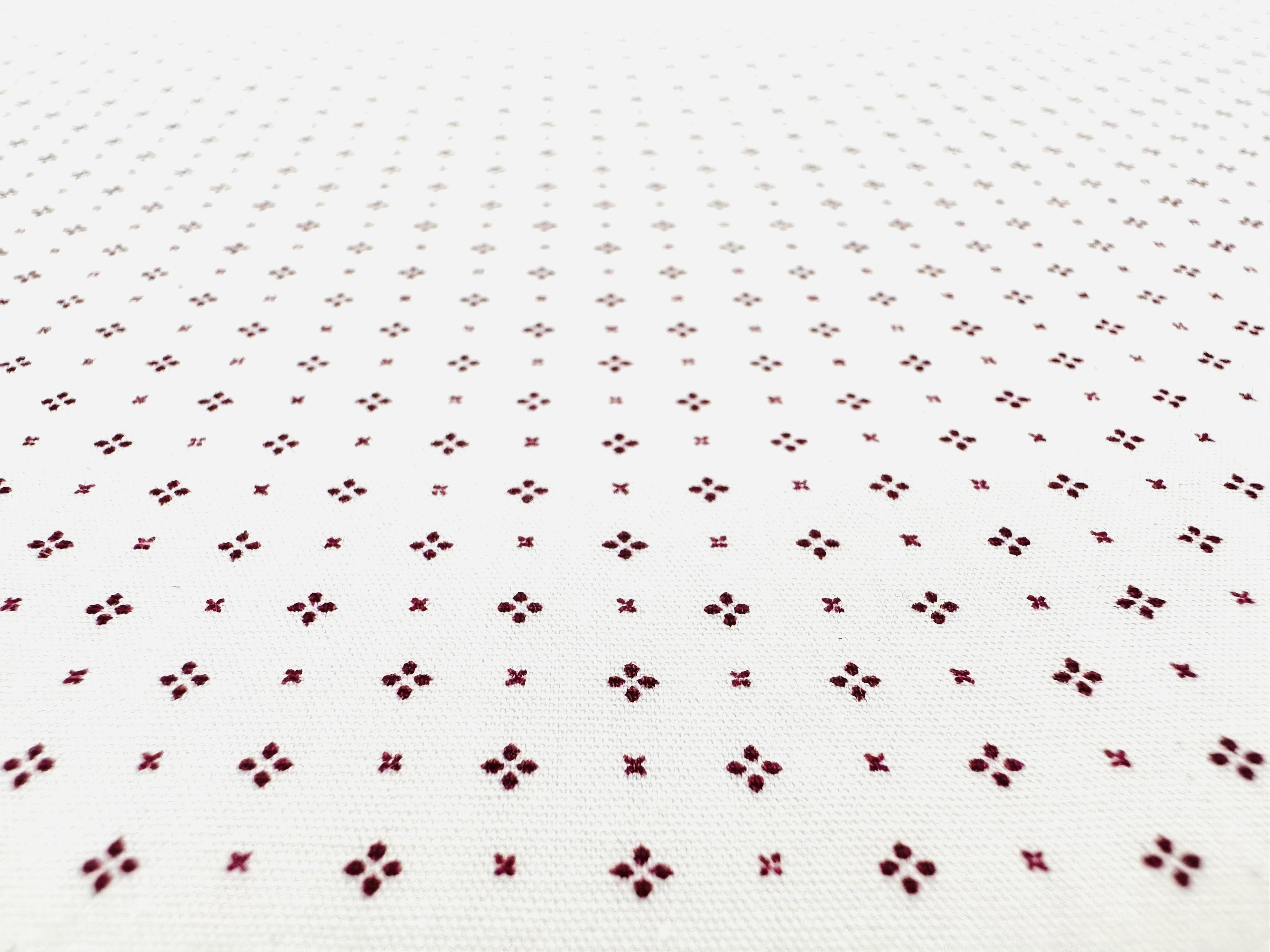 Sustainable Cotton Broadcloth Print in Cherry
