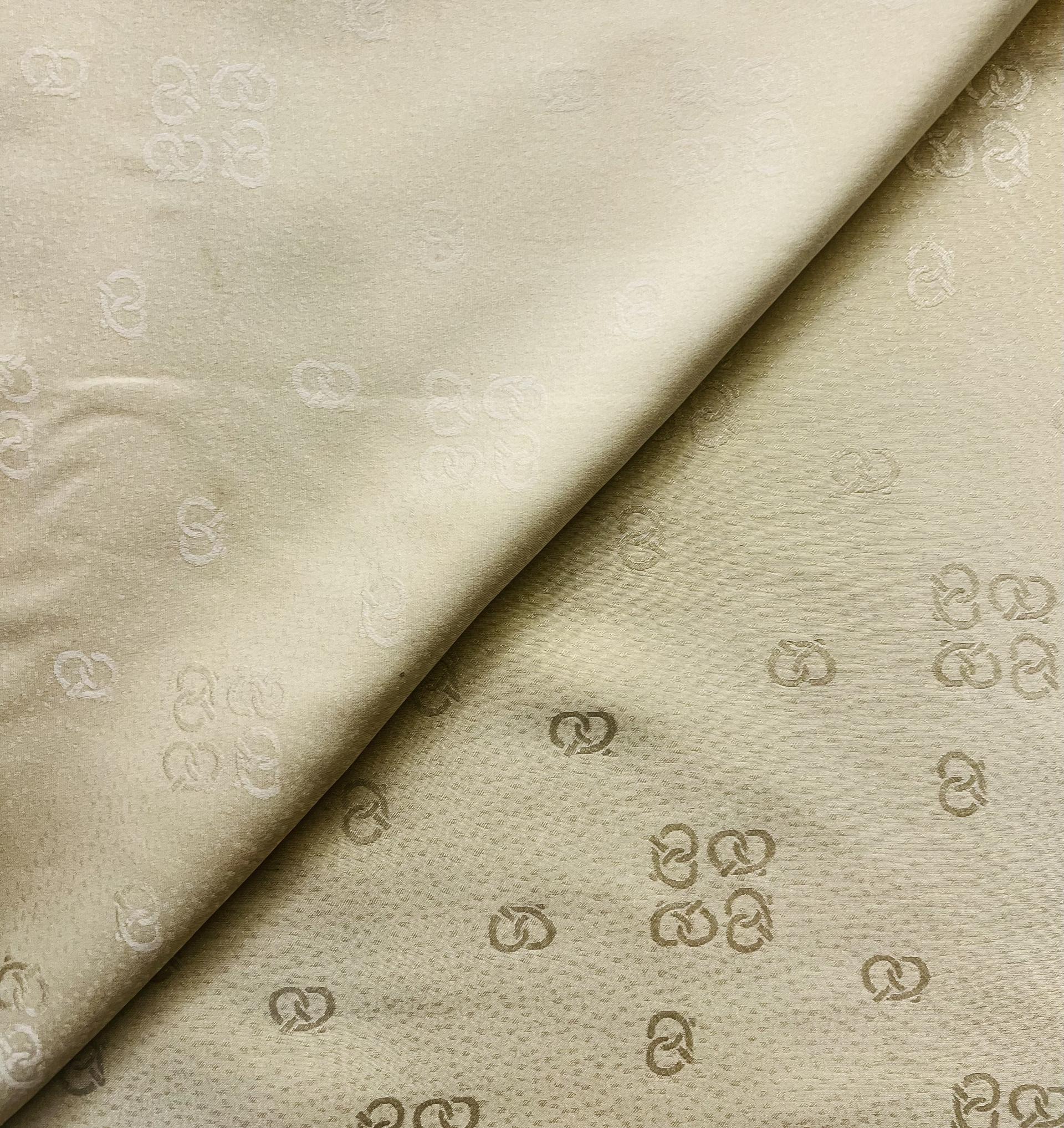 Vintage Silk Jacquard in Butter