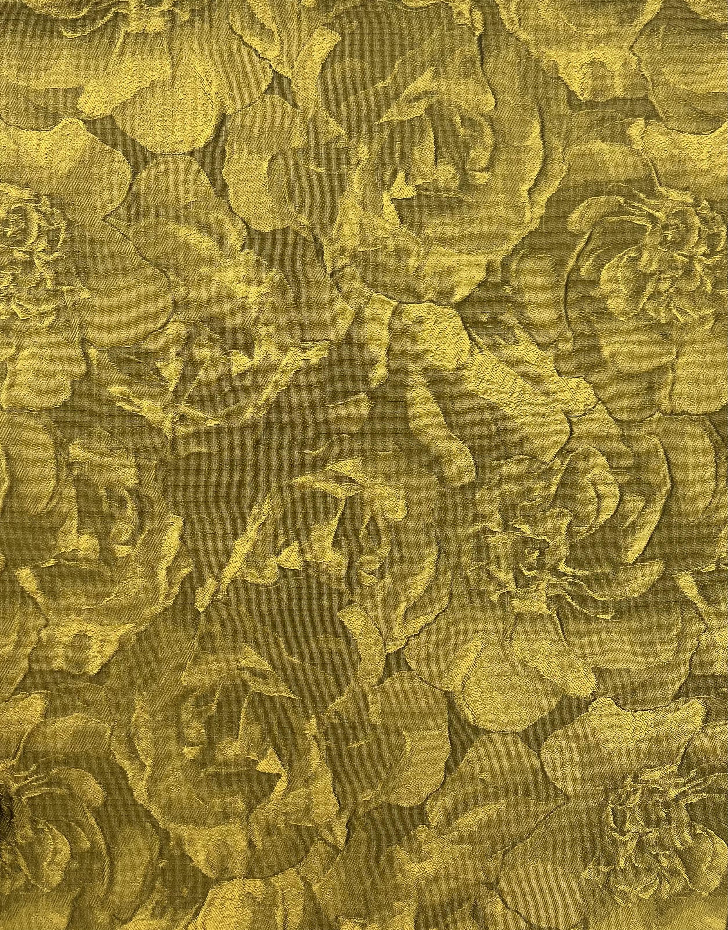 Polyester Matelassé in Mustard