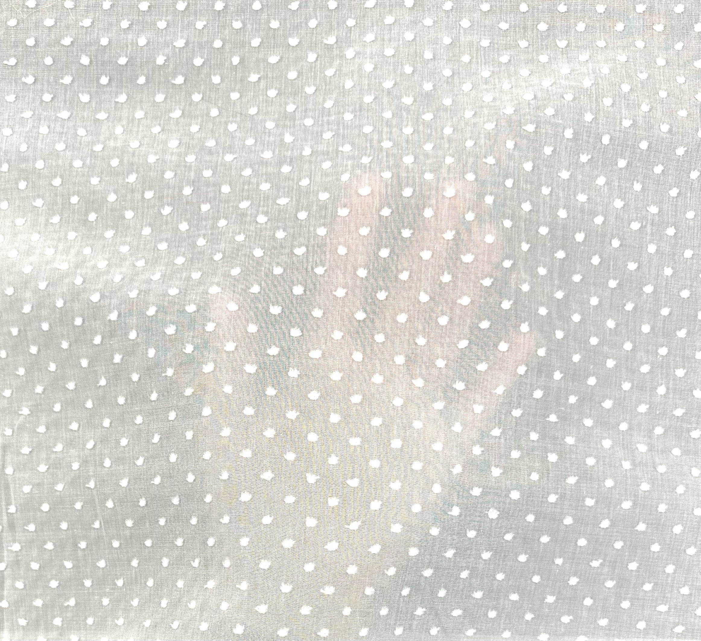 Cotton Swiss Dot in White