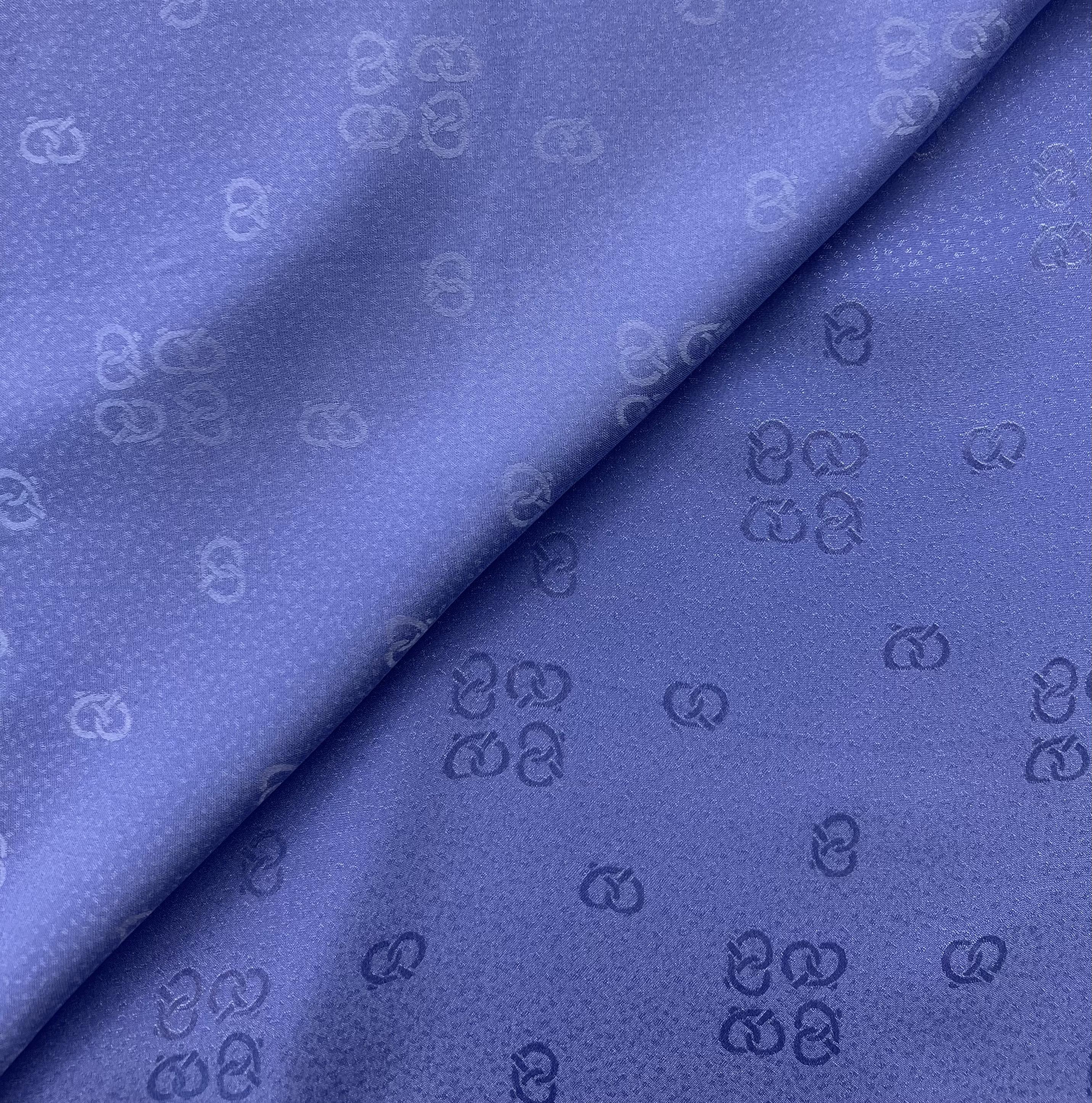Vintage Silk Jacquard Periwinkle