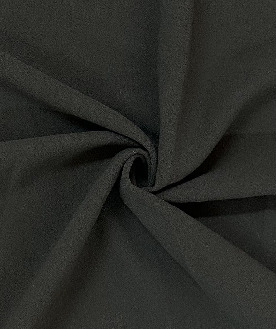 Polyester Crepe in Black