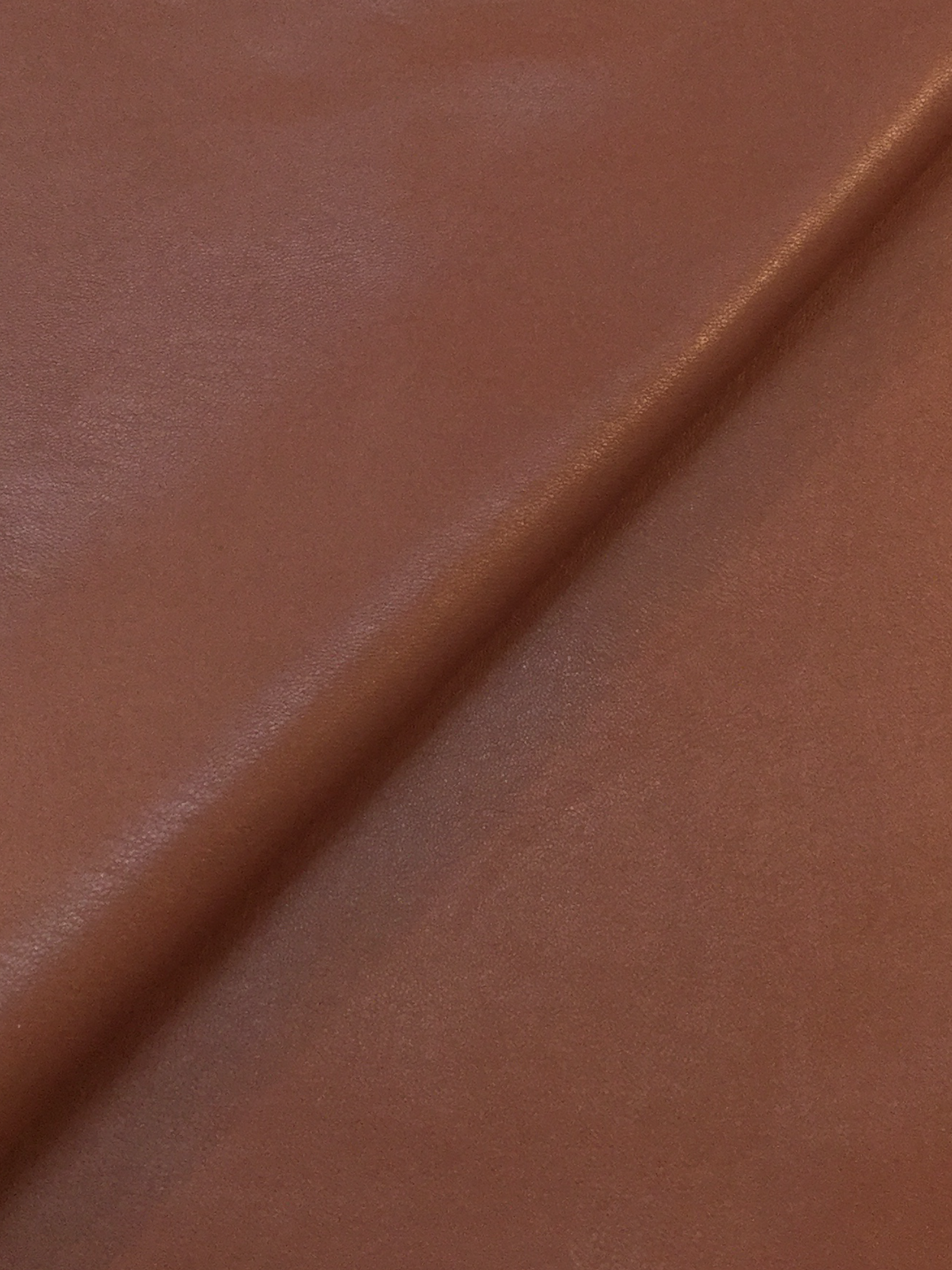 Stretch Faux Leather in Cognac