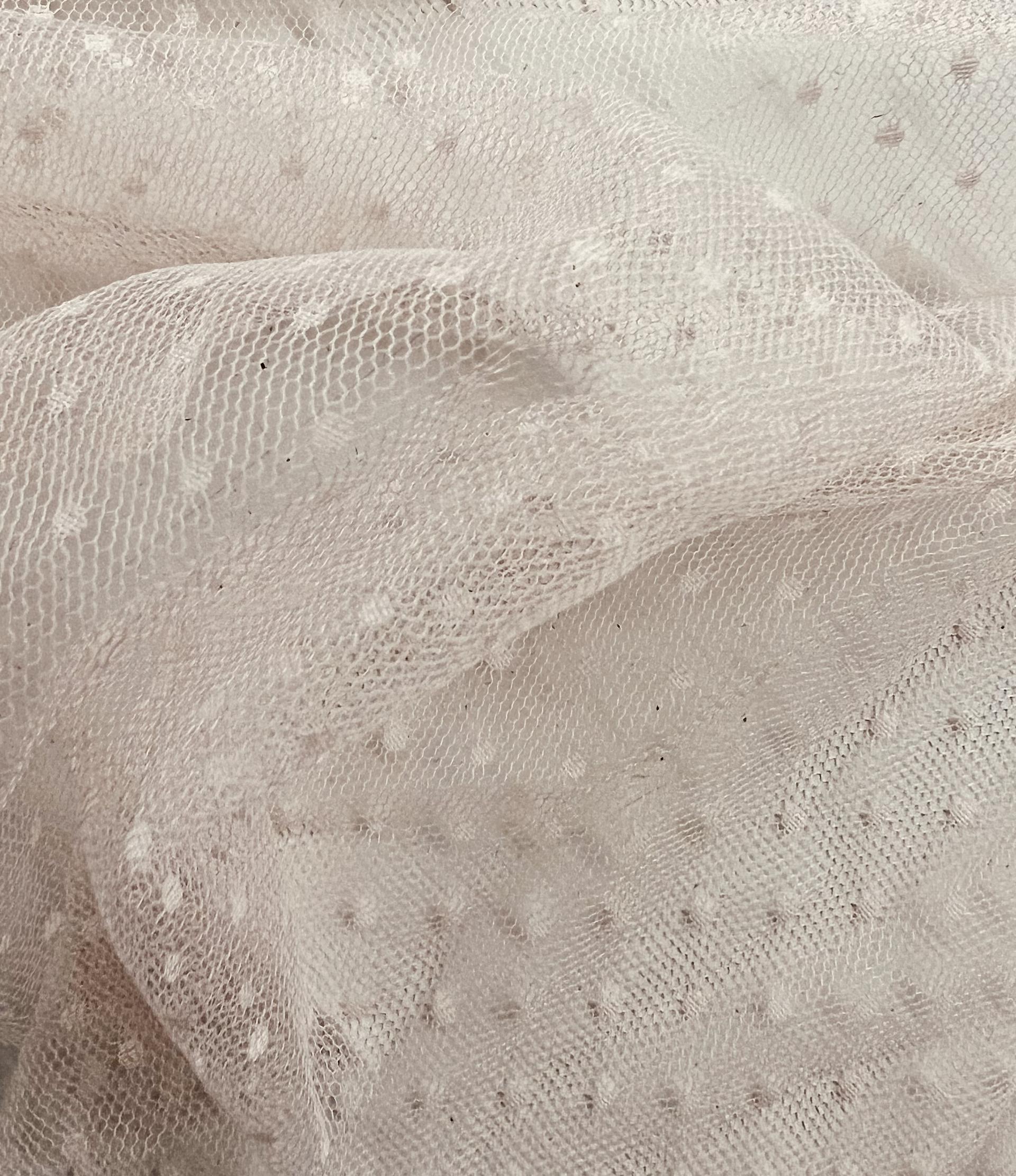 Nylon Point D'esprit in Blush