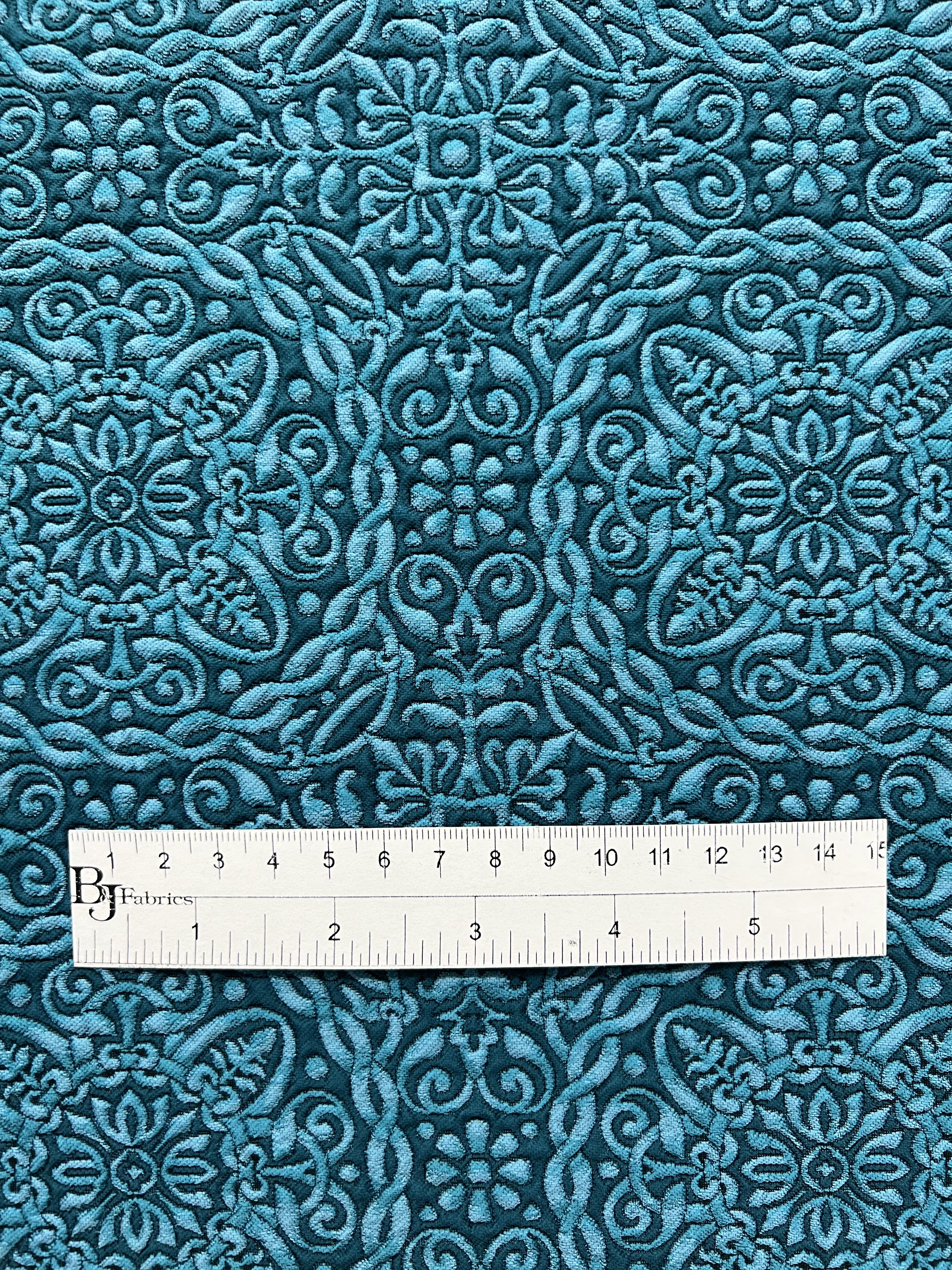 Celtic Style Brocade in Turquoise