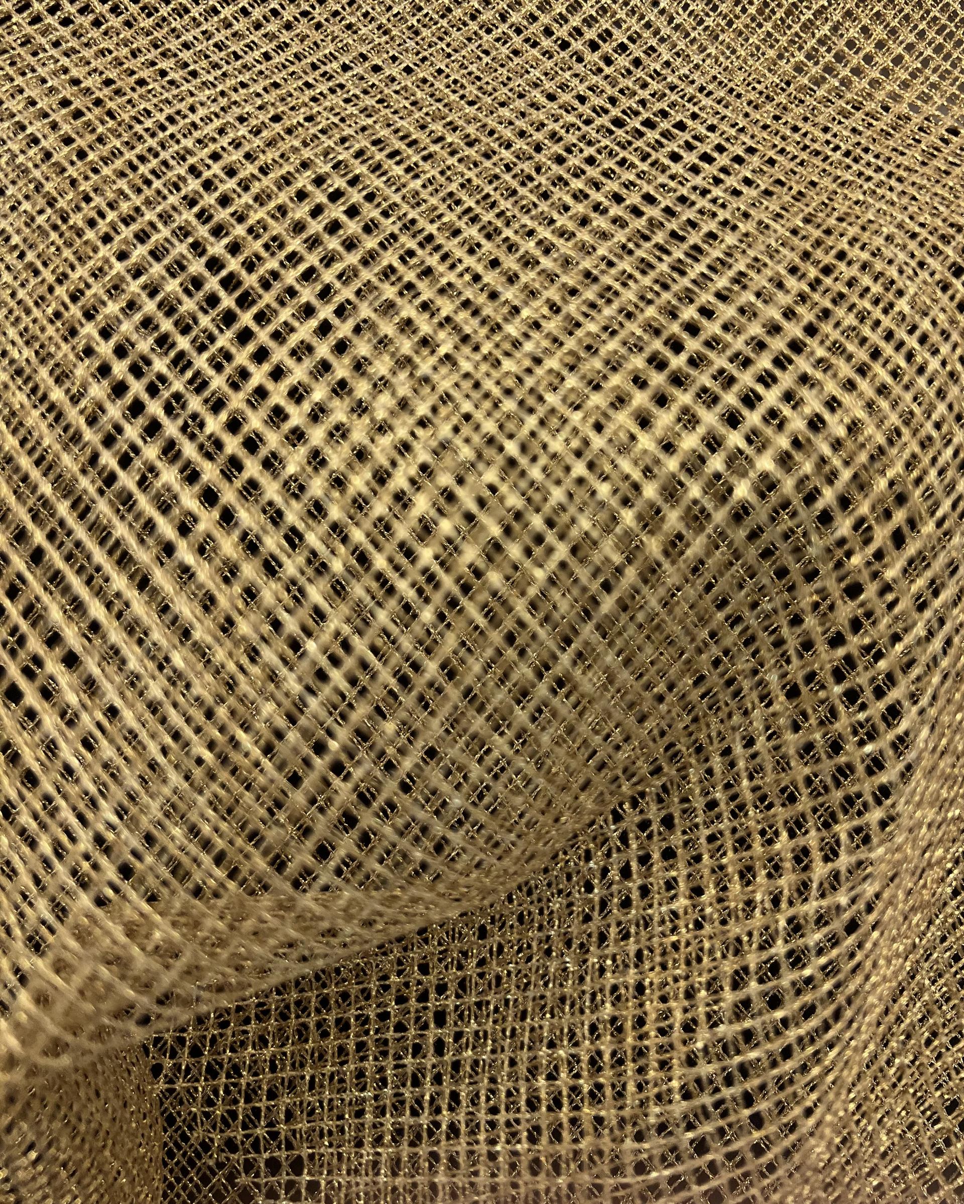 Metallic Fishnet in Gold