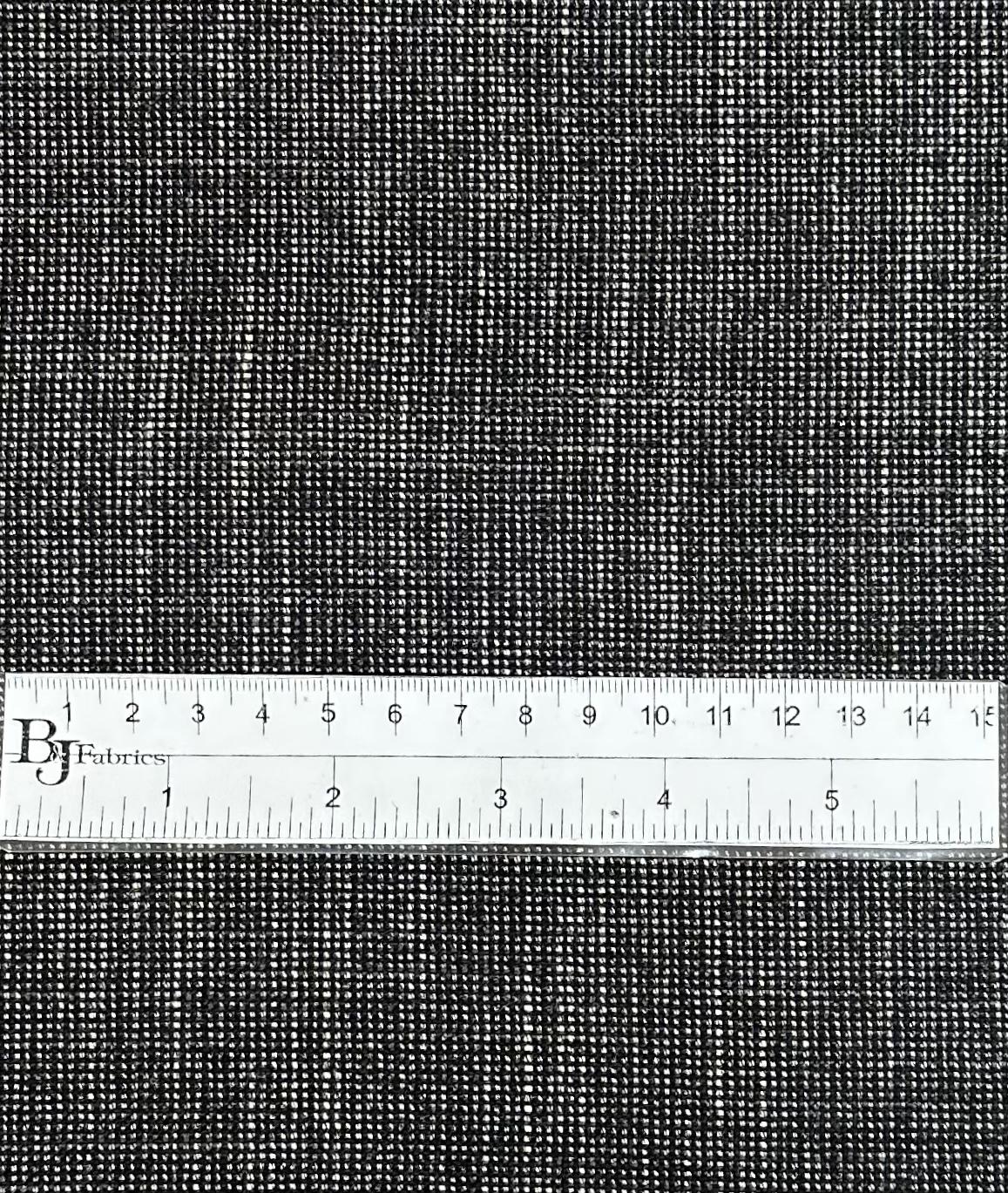 Italian Silk and Wool Novelty Suiting in Black