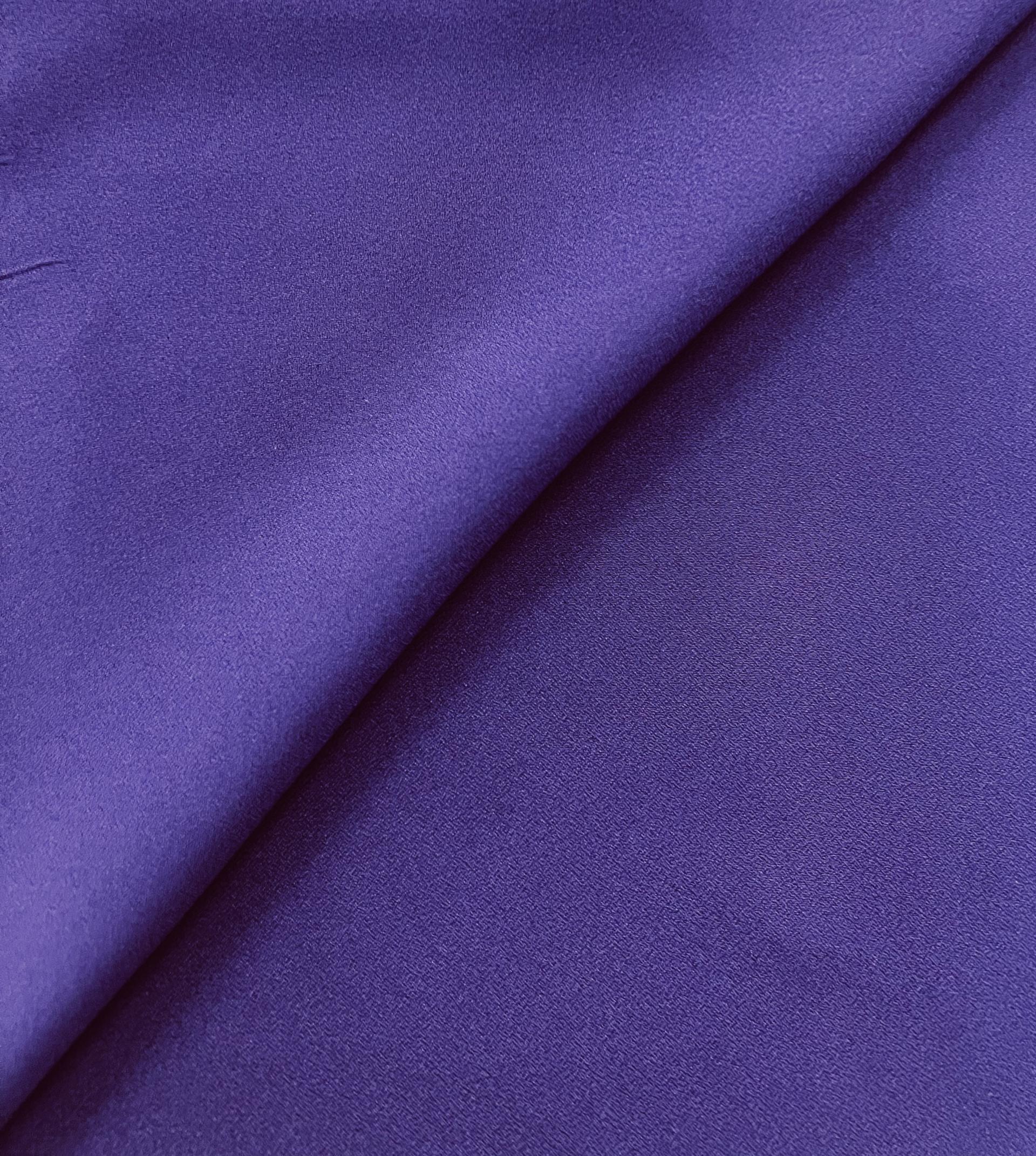 Viscose Crepe Back Satin in Purple