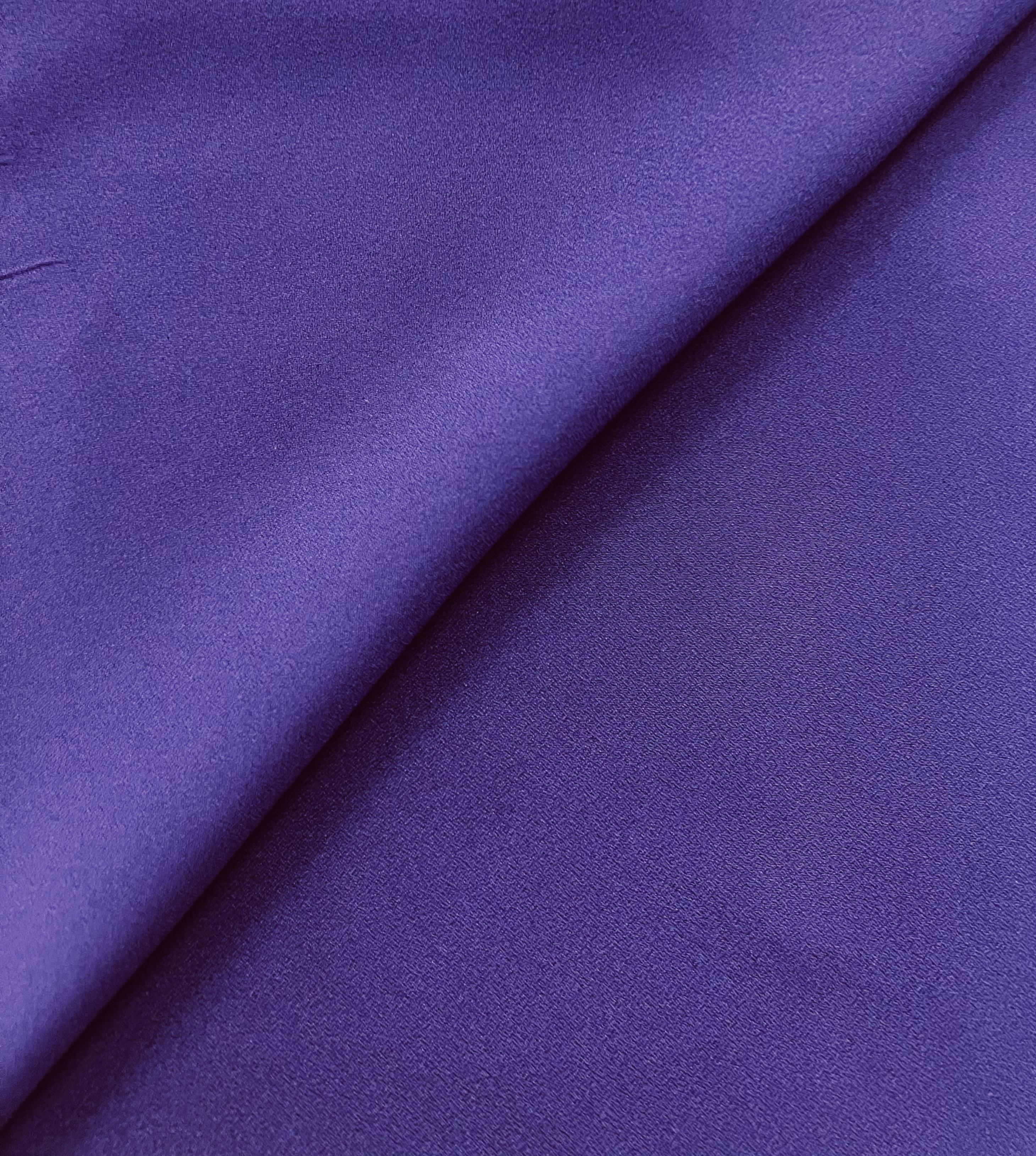 Viscose Crepe Back Satin in Purple