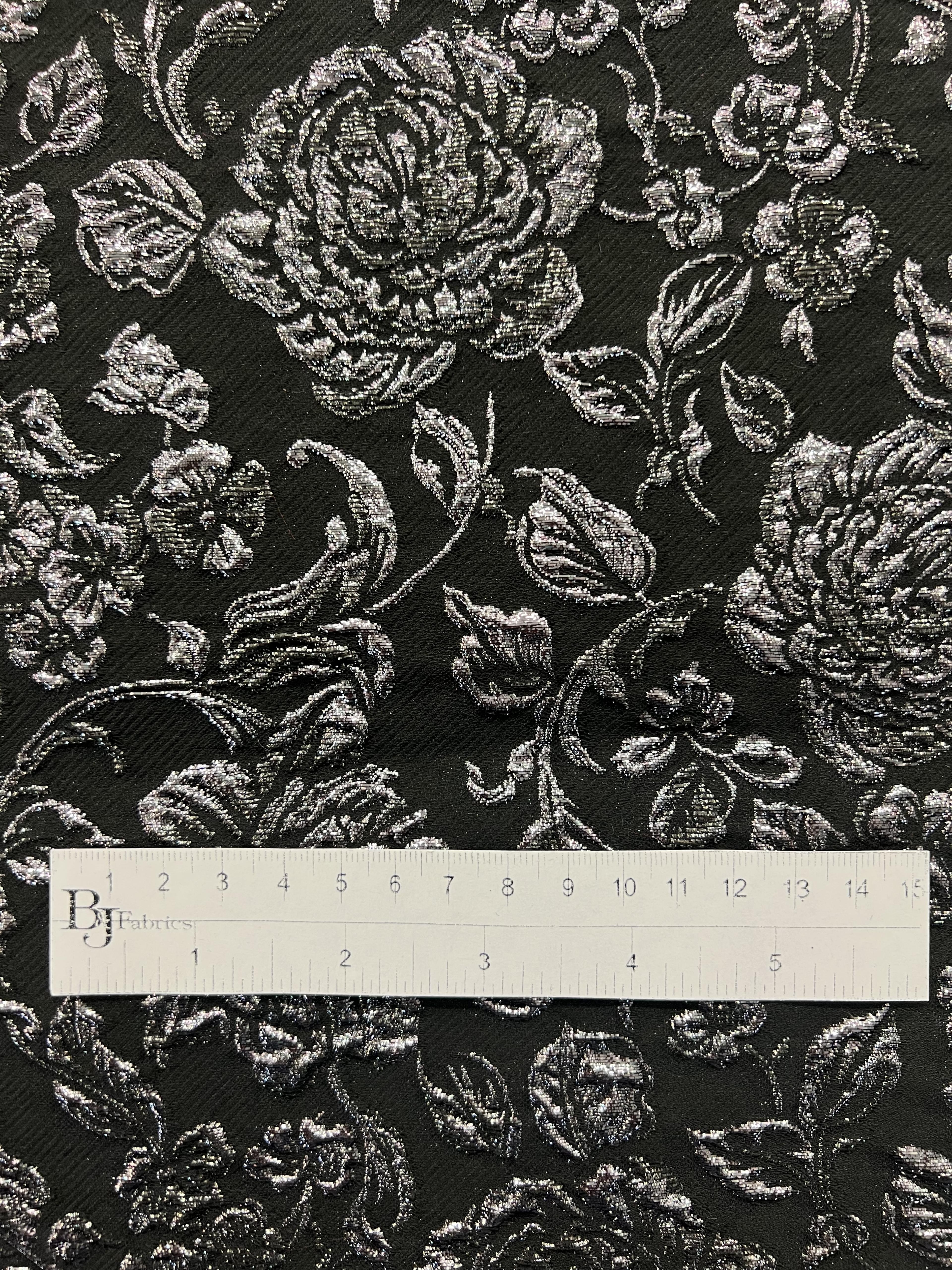 Silk and Metallic Blend Brocade