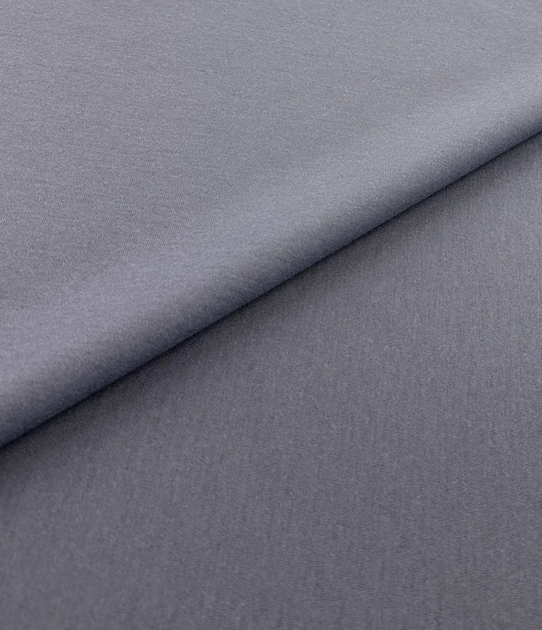 Italian Wool Double Knit in Steel Blue