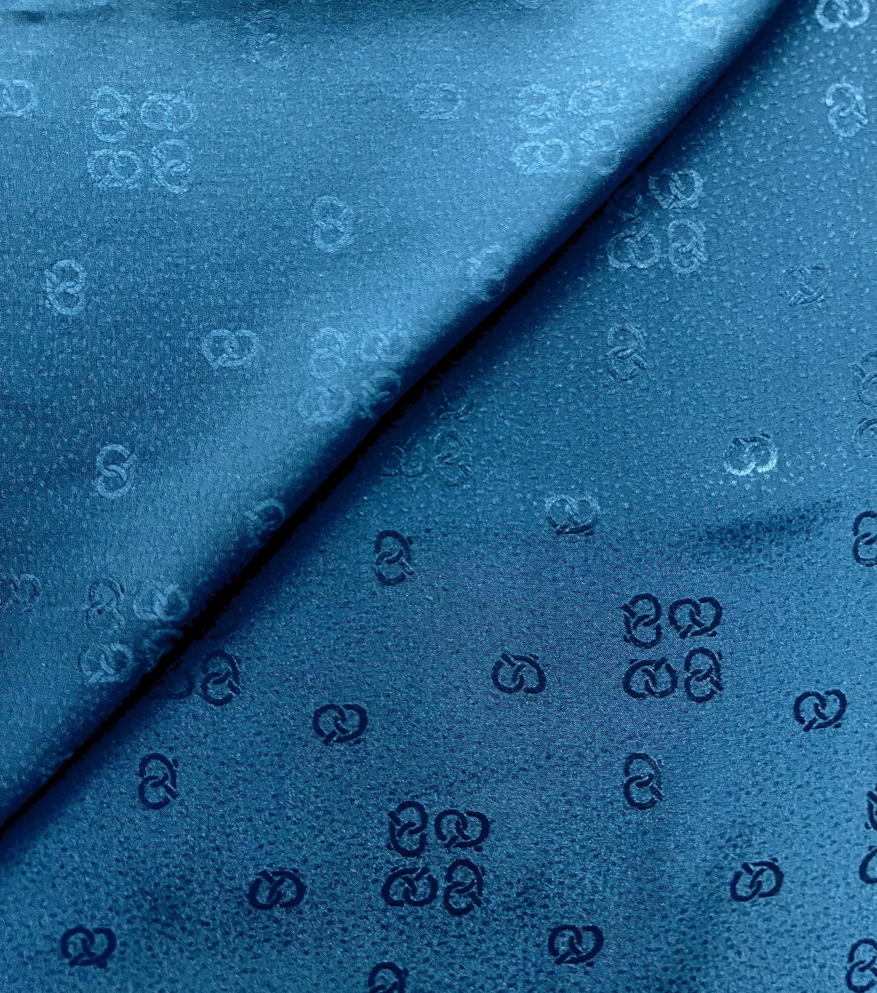 Vintage Silk Jacquard in Dark Teal