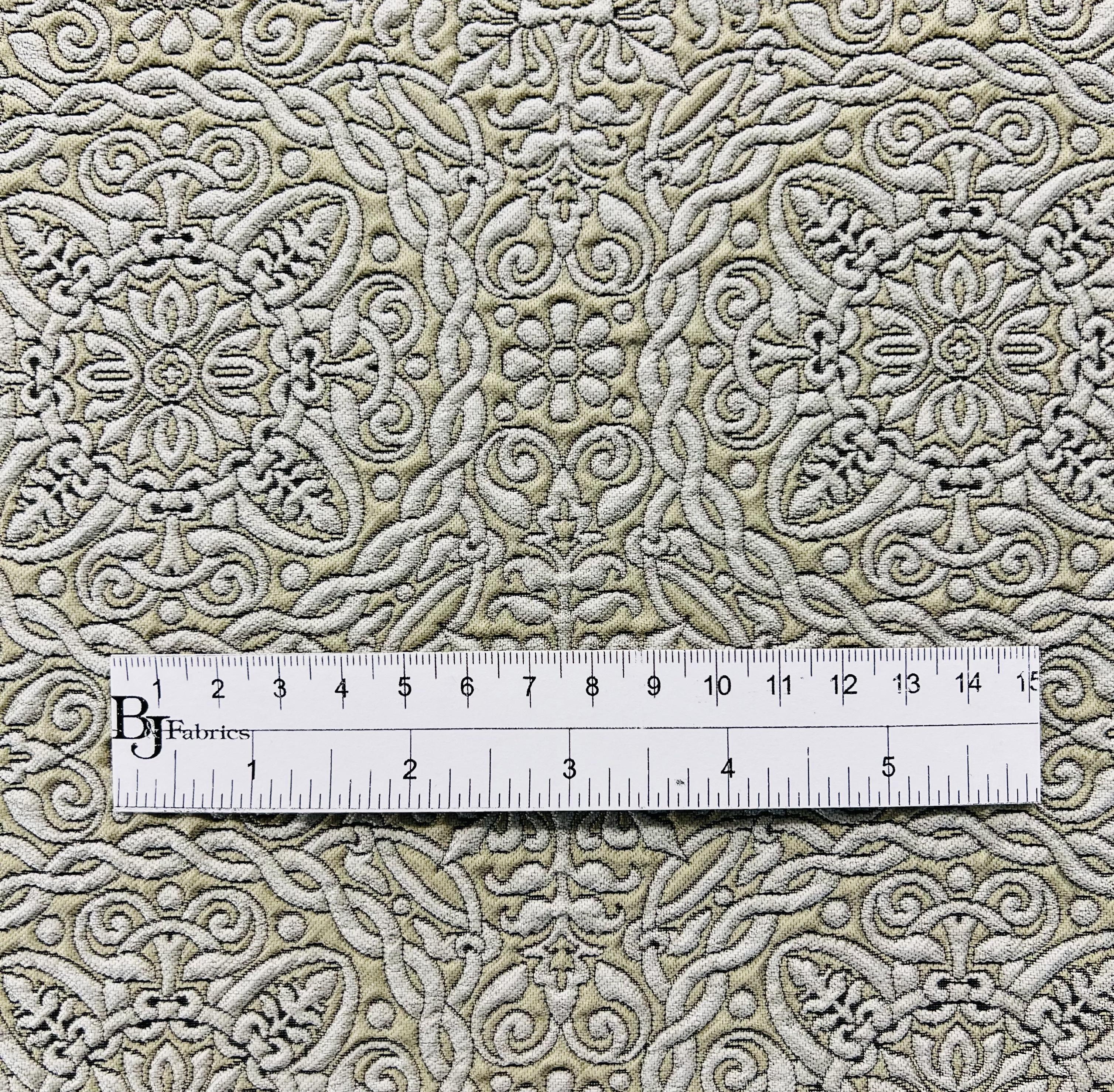 Celtic Style Brocade in Beige & Putty