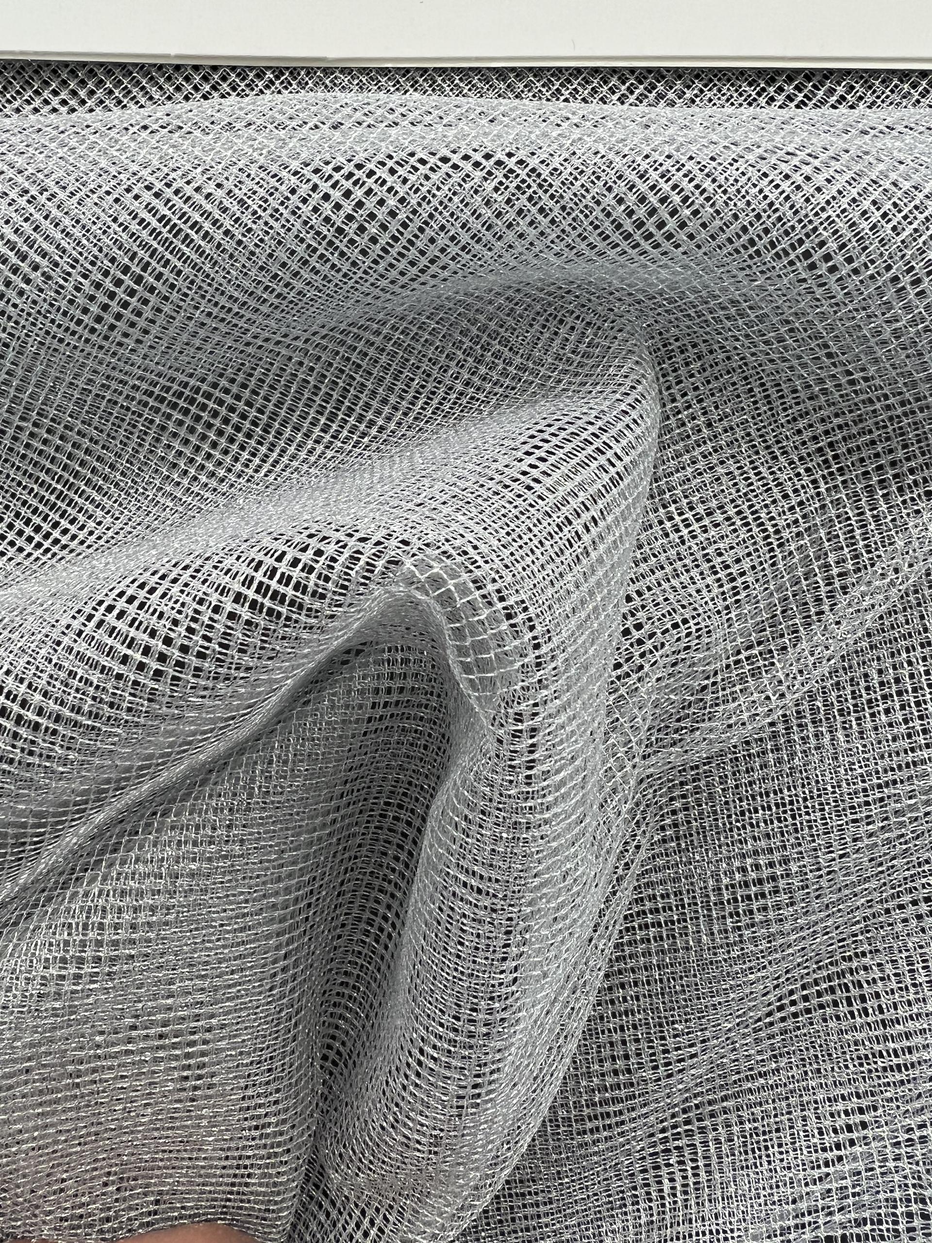 Metallic Tulle in Silver