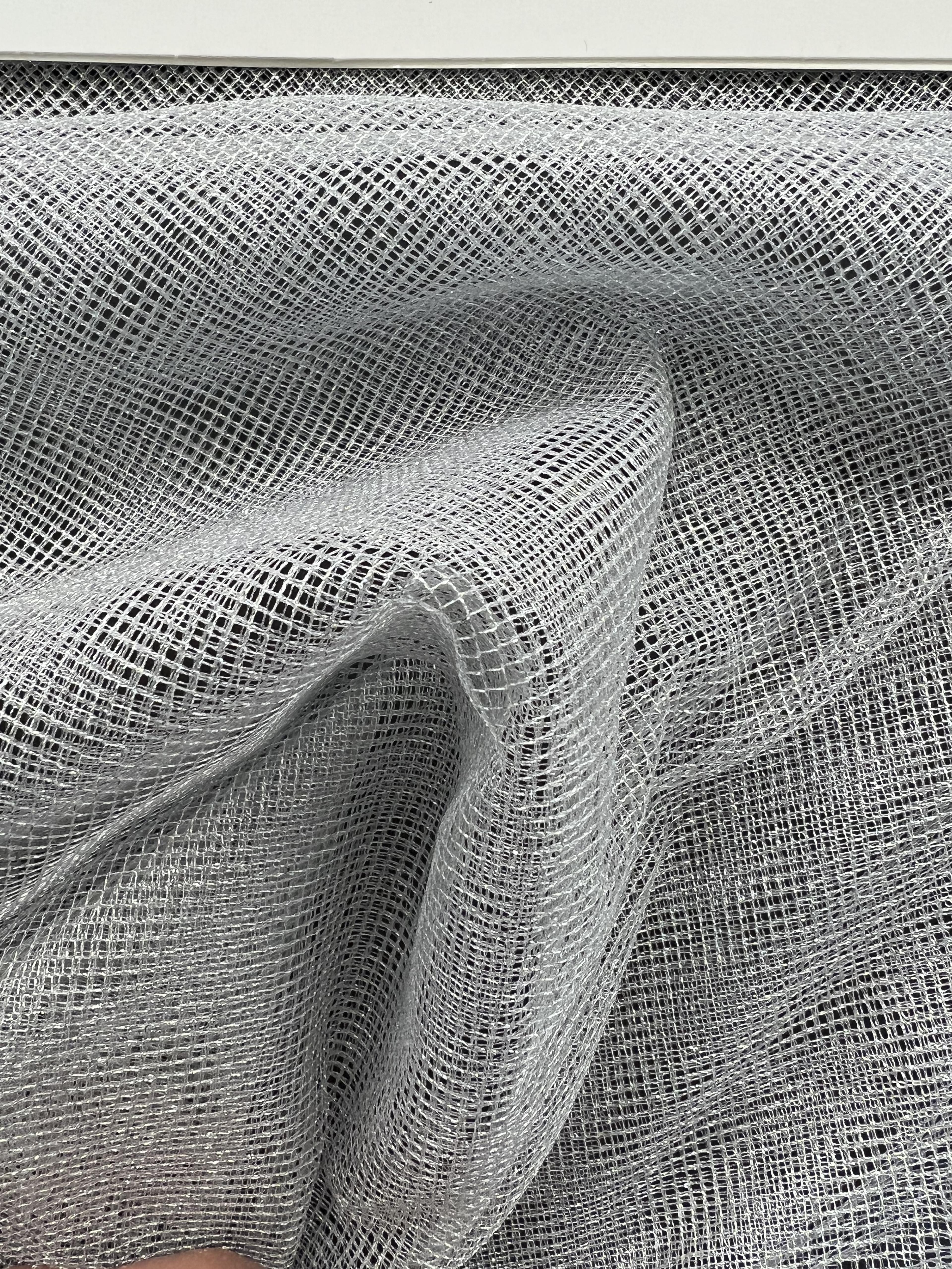 Metallic Tulle in Silver