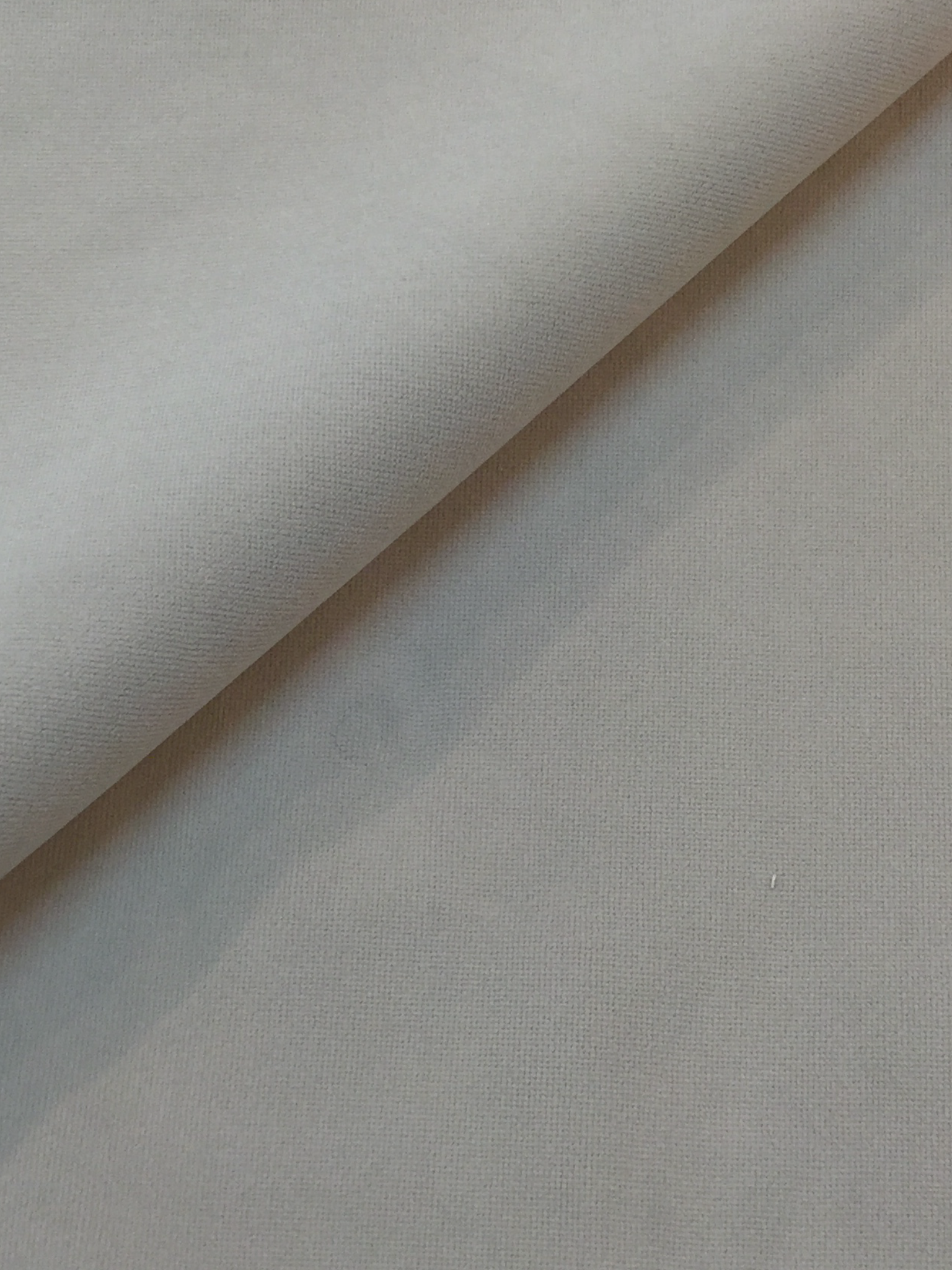 Flameproof Upholstery Cotton Velvet in Bone