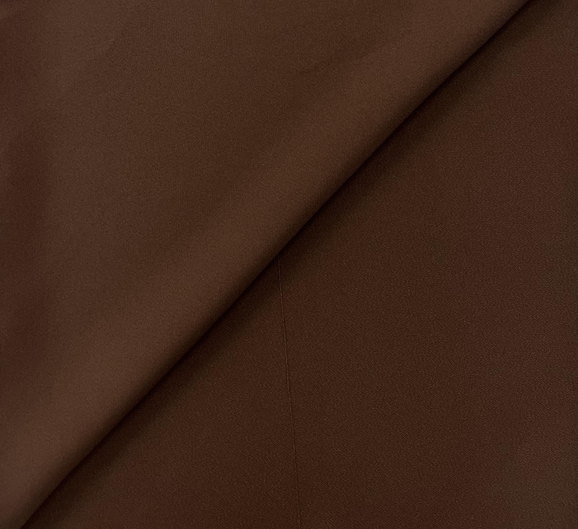 Viscose Crepe Back Satin in Chocolate