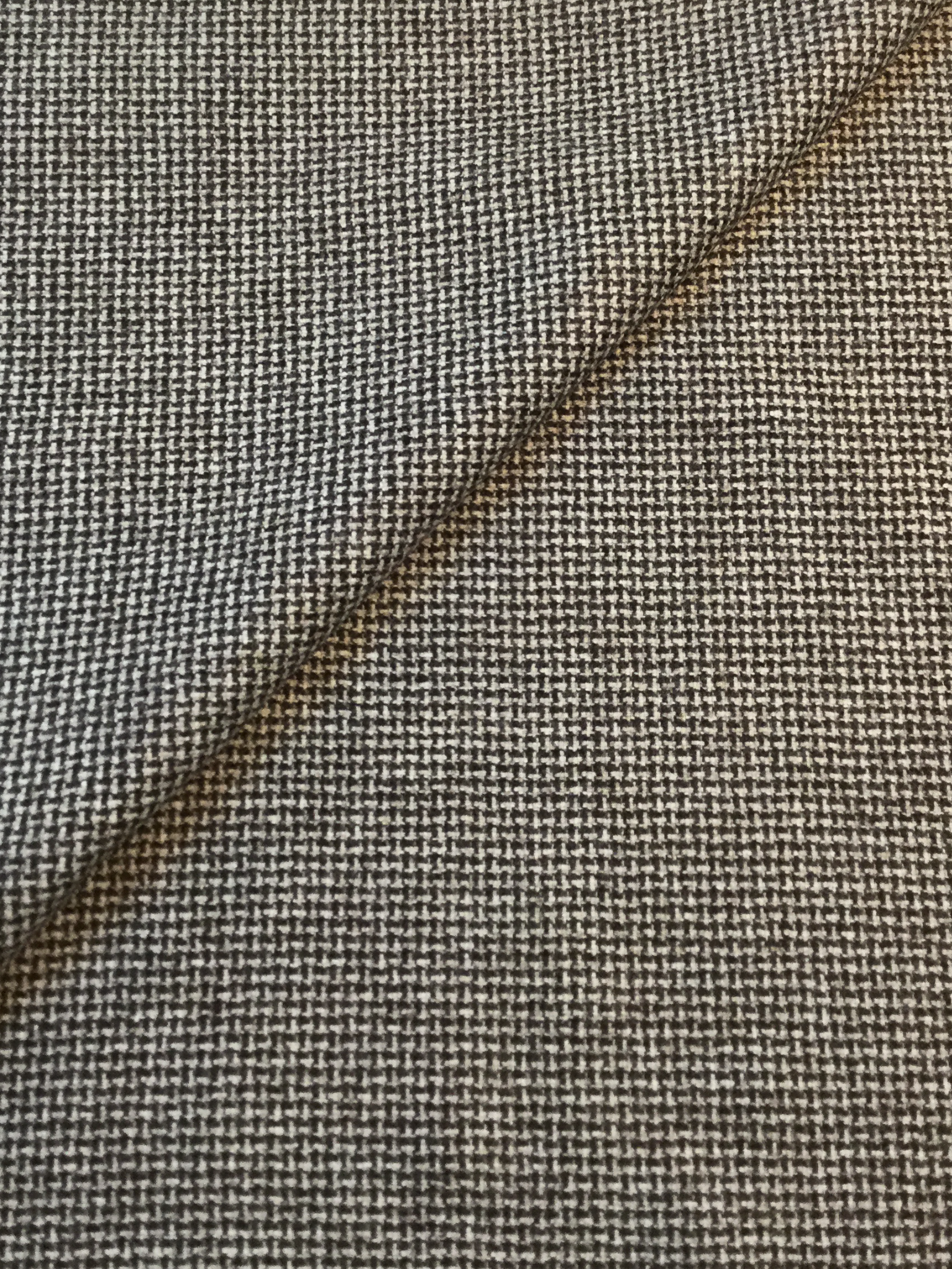 Italian Wool Novelty Suiting in Chocolate