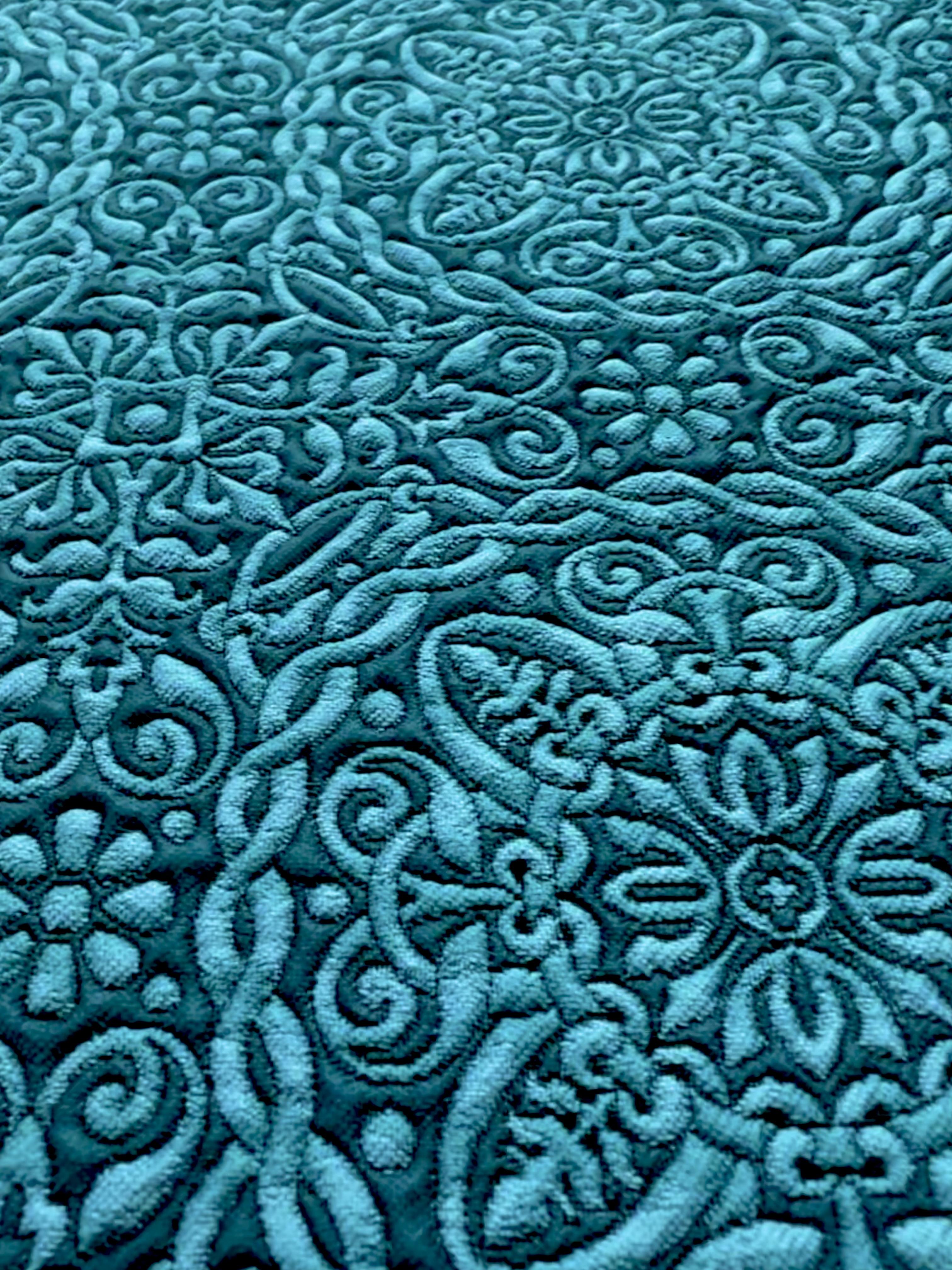 Celtic Style Brocade in Turquoise