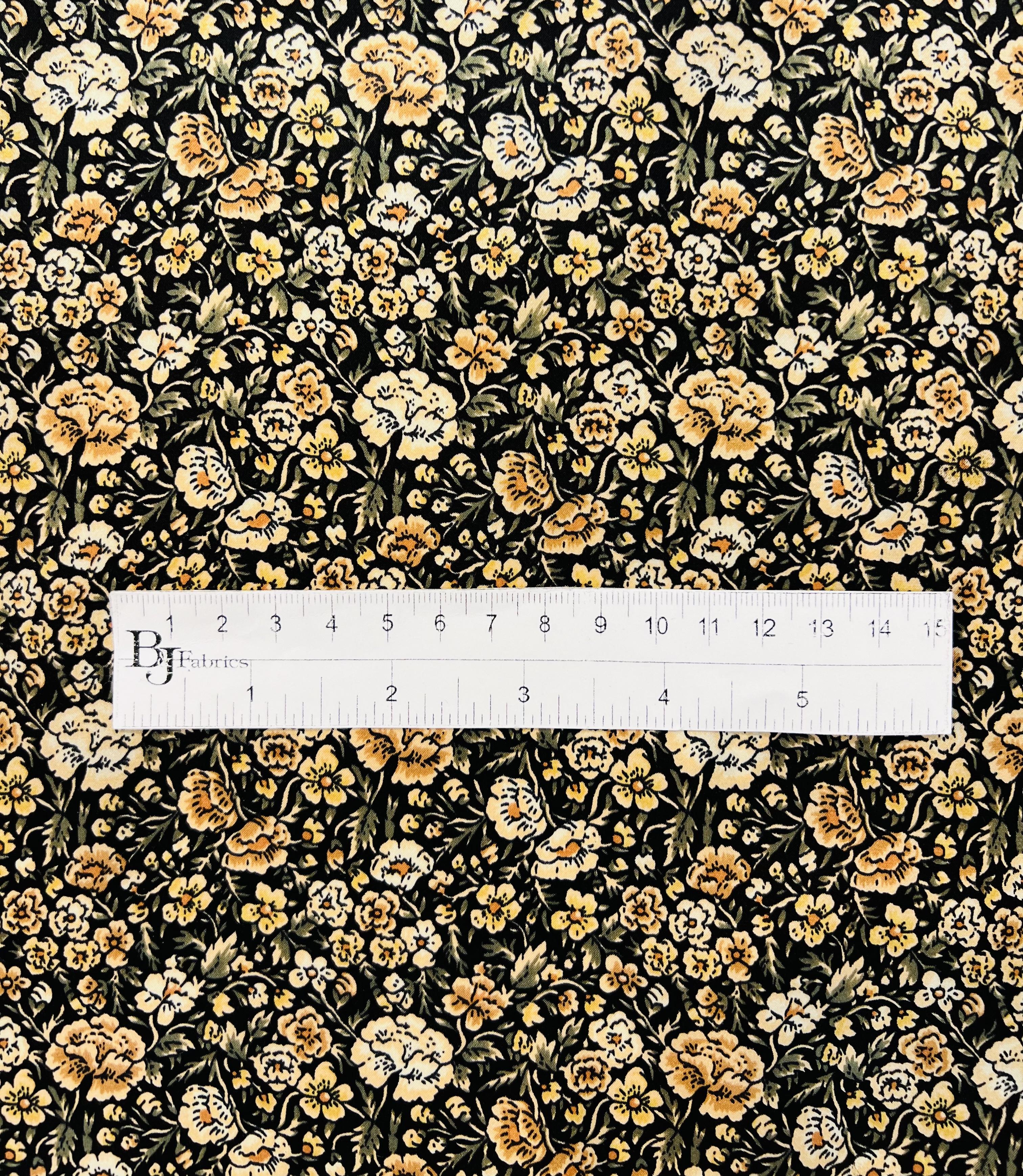 100% Silk Floral Print Charmeuse