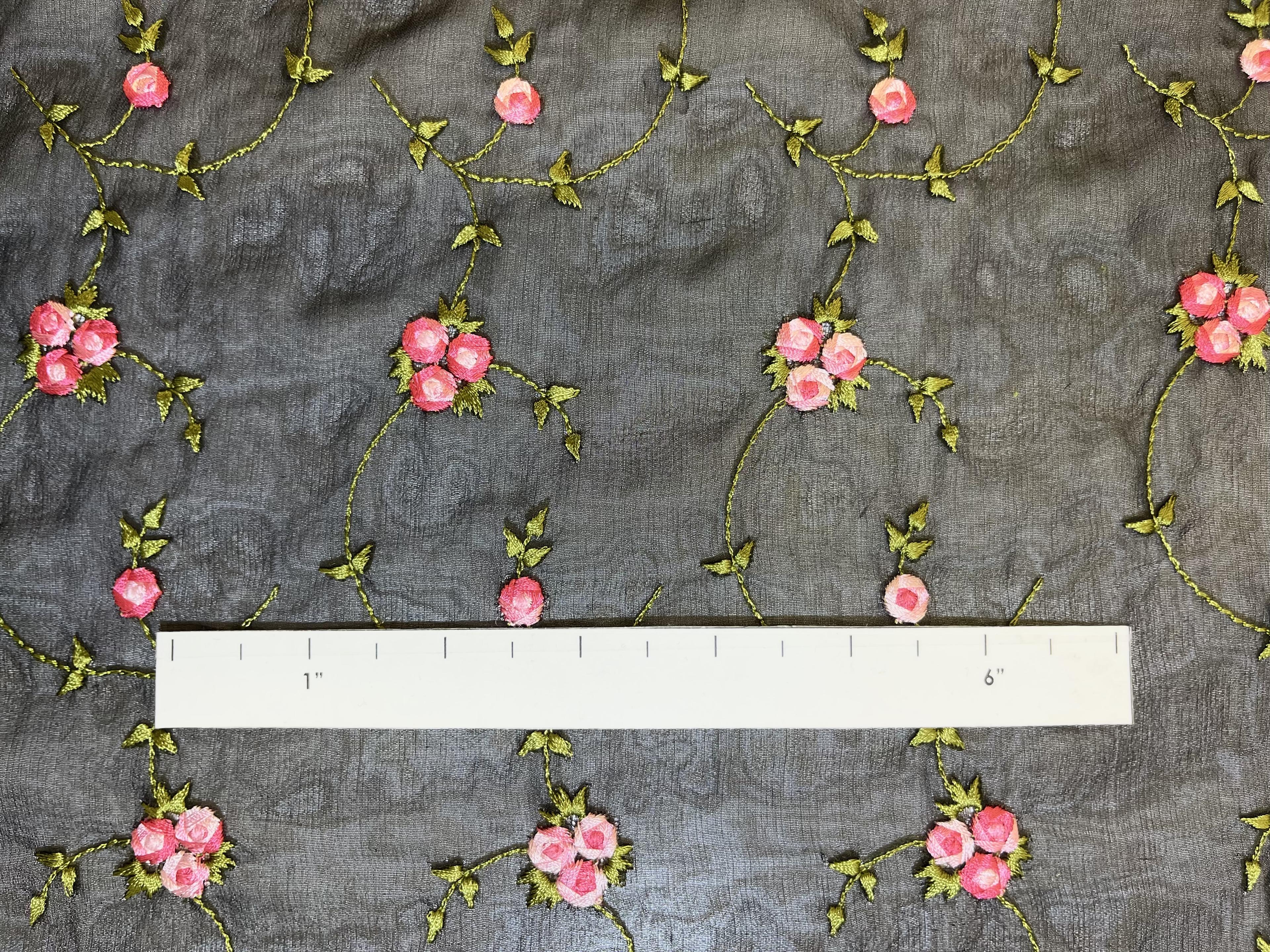 Embroidered Silk Chiffon