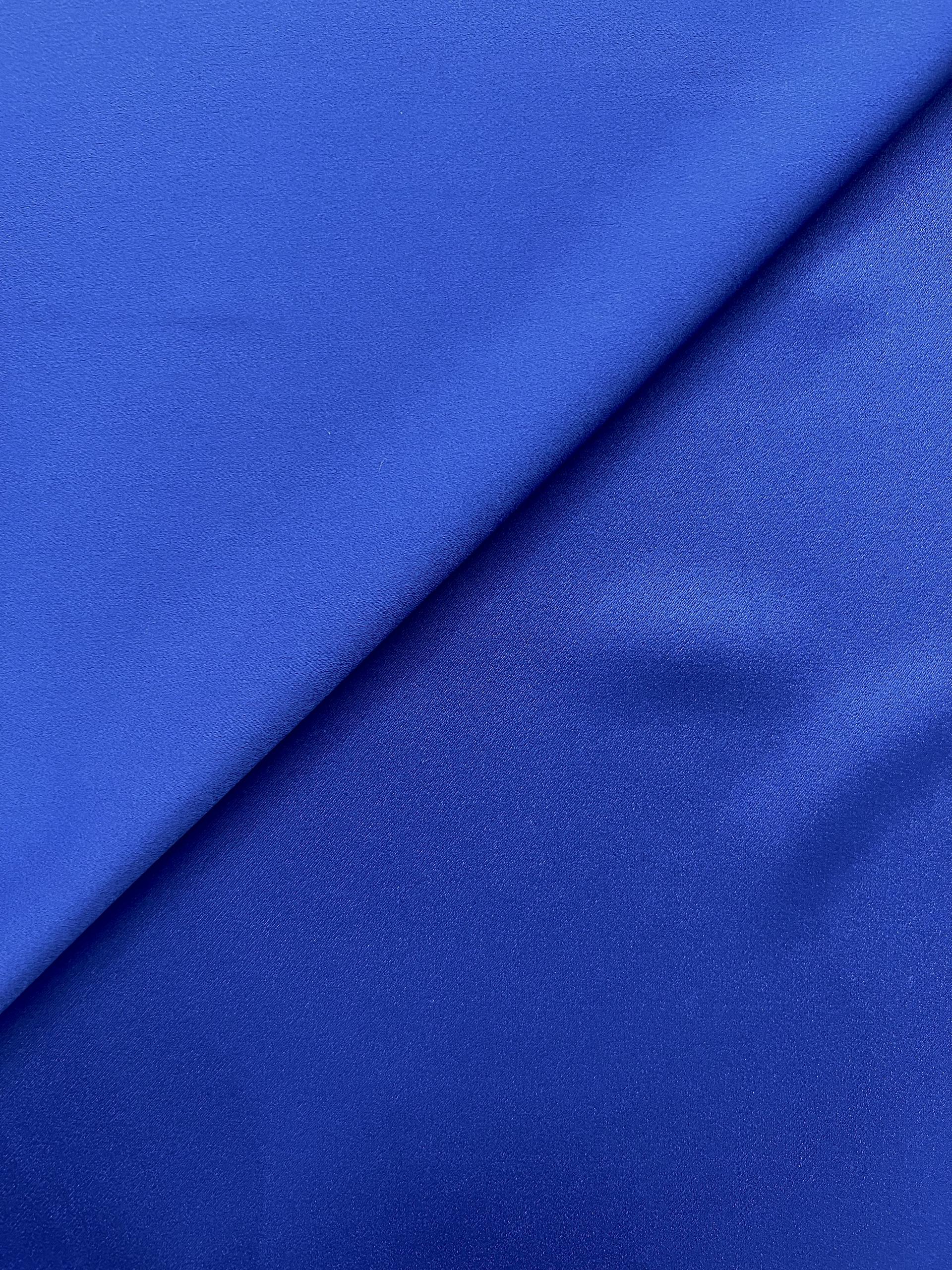 Triacetate Stretch Crepé Back Satin in Royal Blue