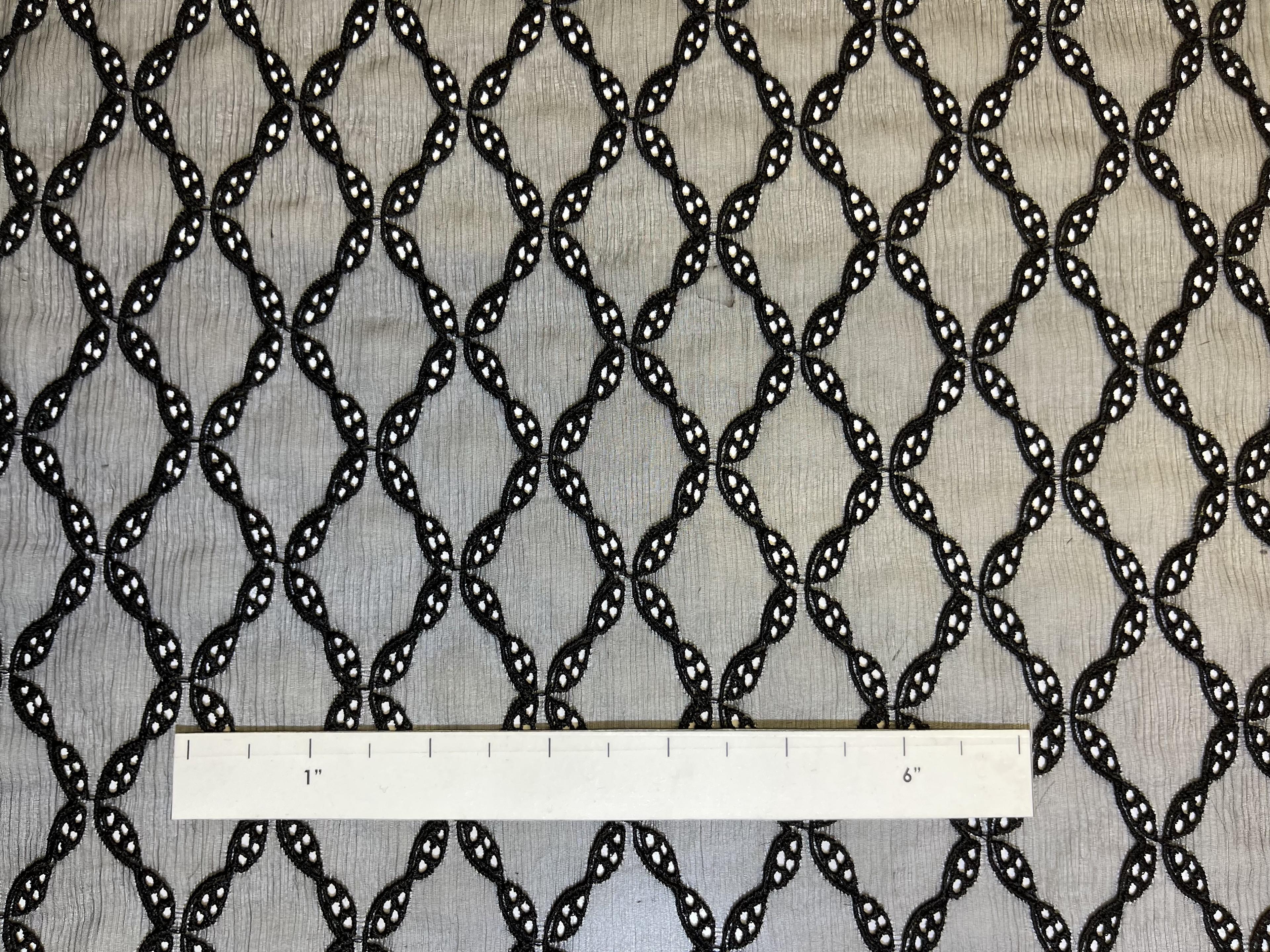 Embroidered Silk Chiffon