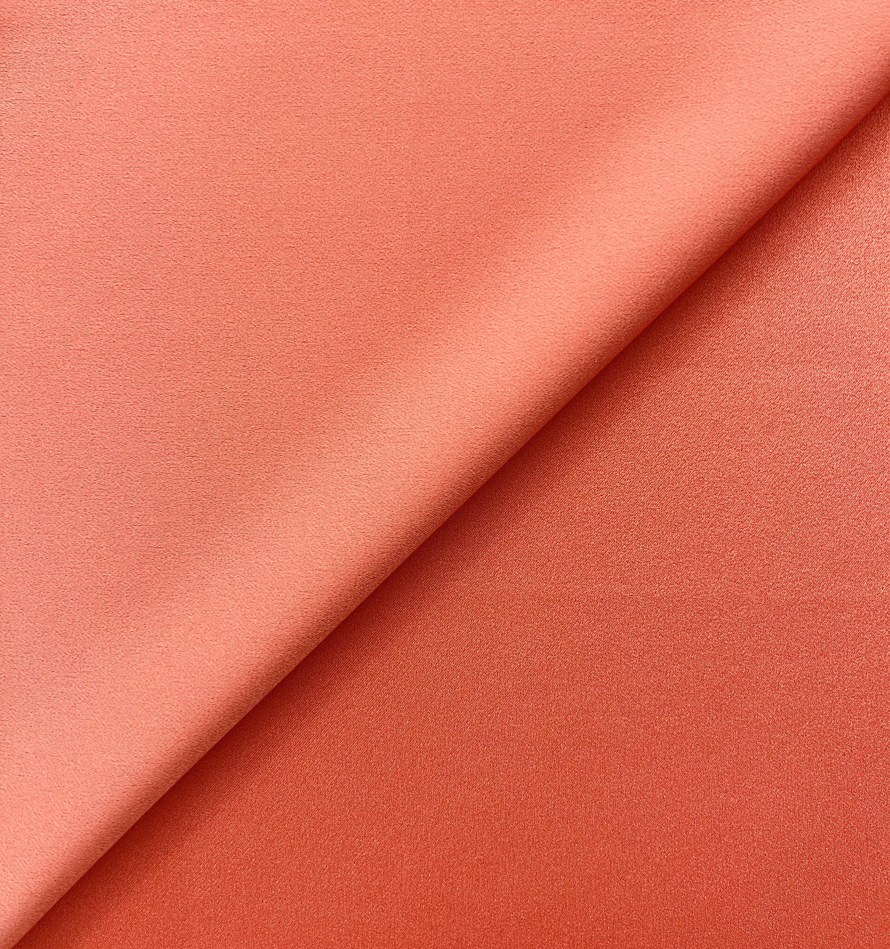 Triacetate Stretch Crepé Back Satin in Coral