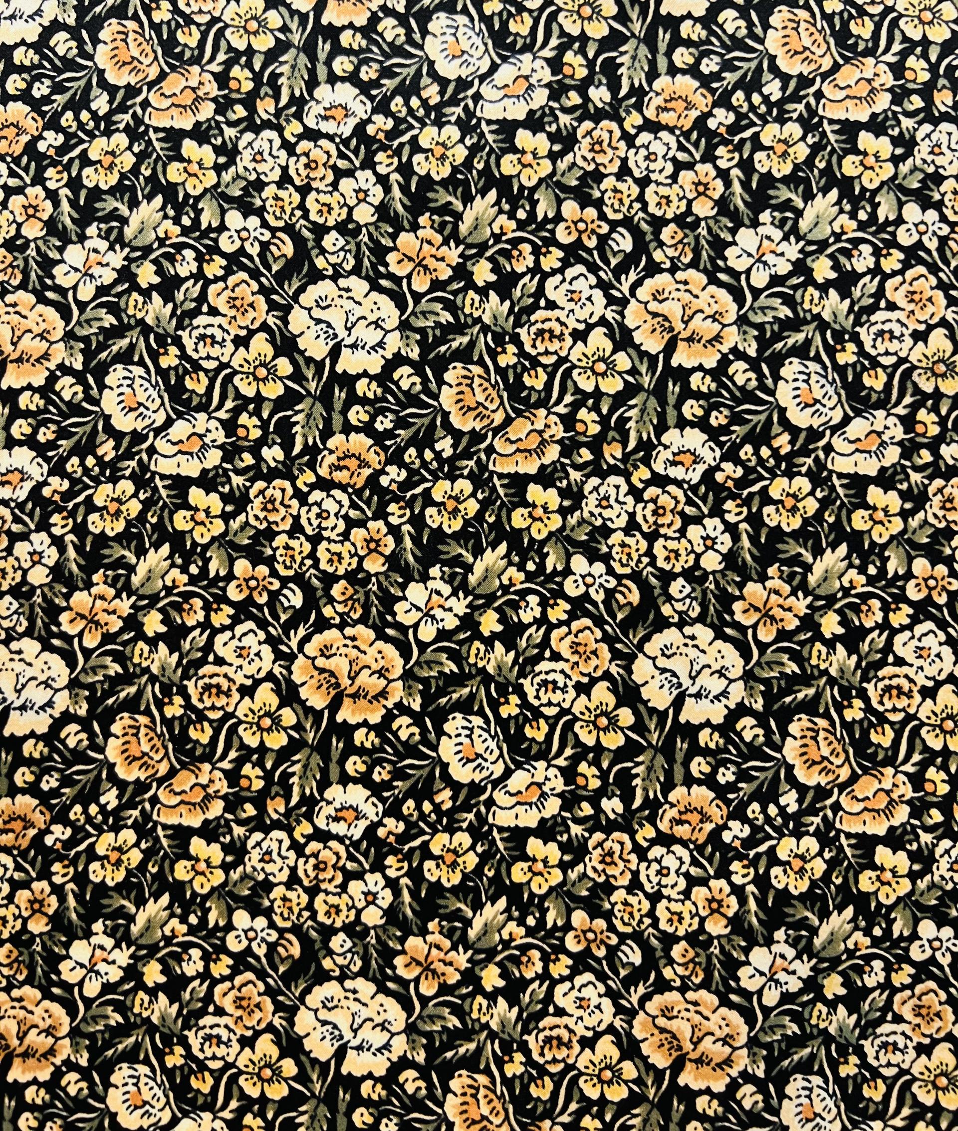 100% Silk Floral Print Charmeuse