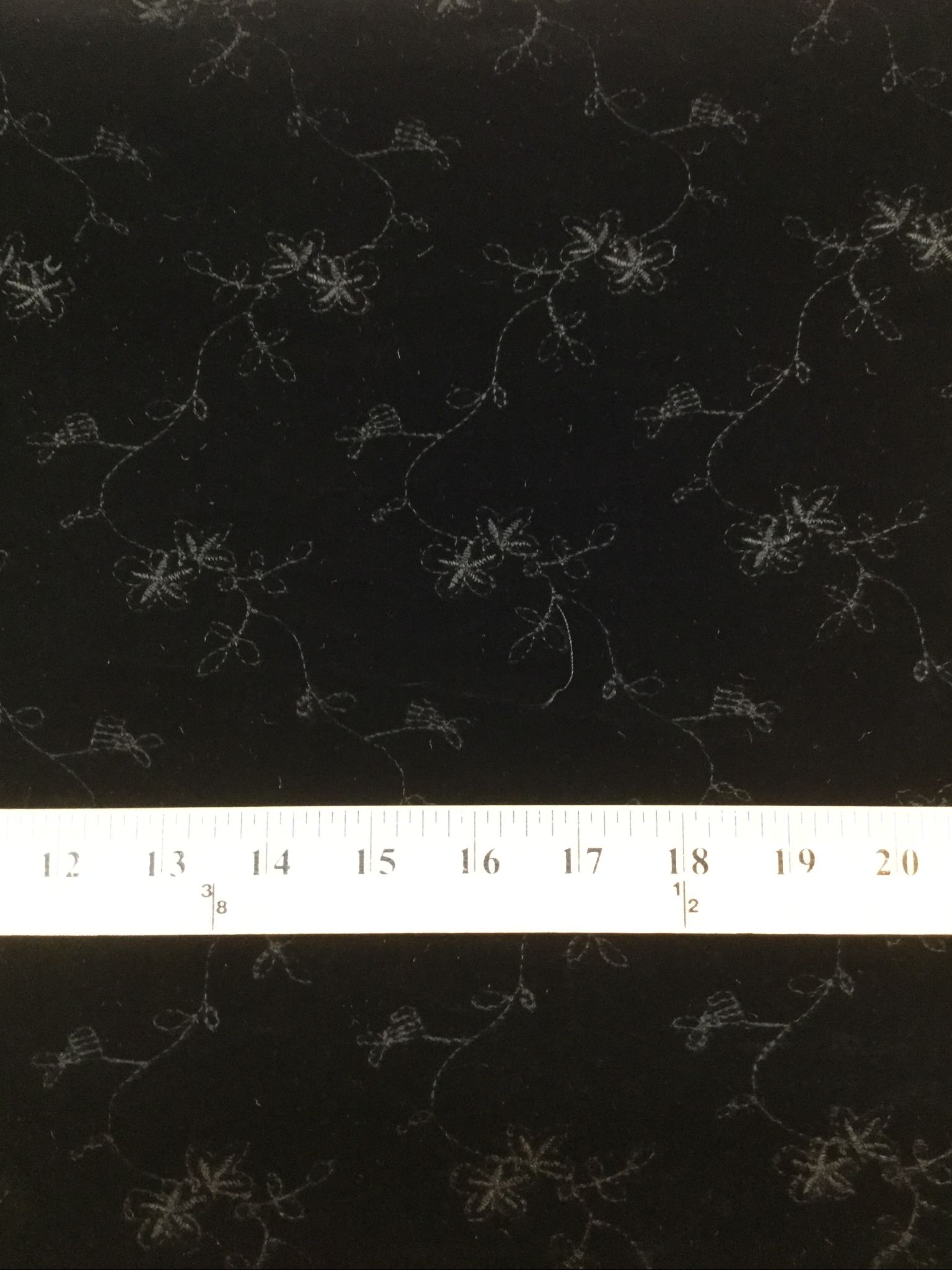 Embroidered Silk Rayon Velvet