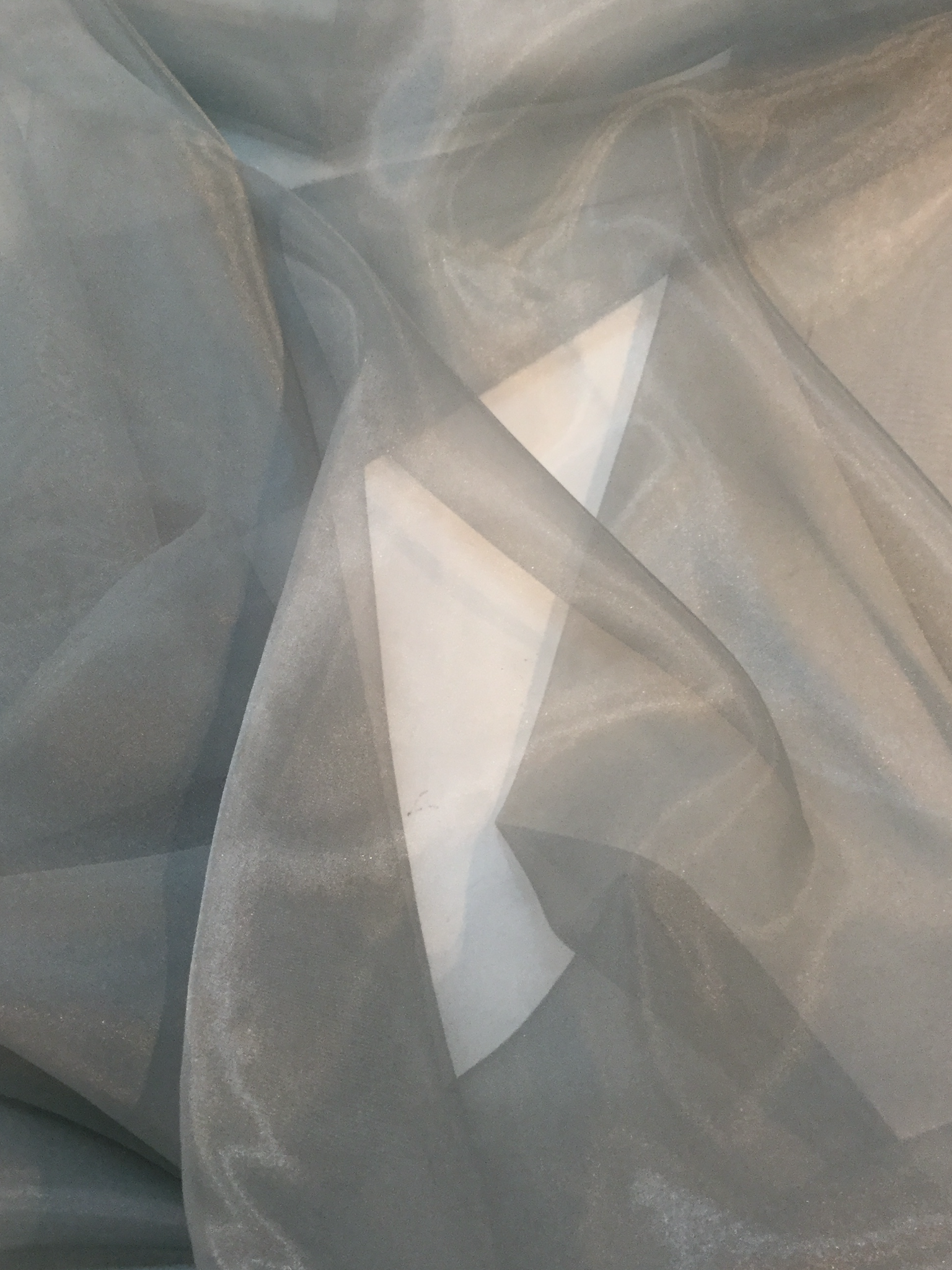 Polyester Organza in Sterling Grey