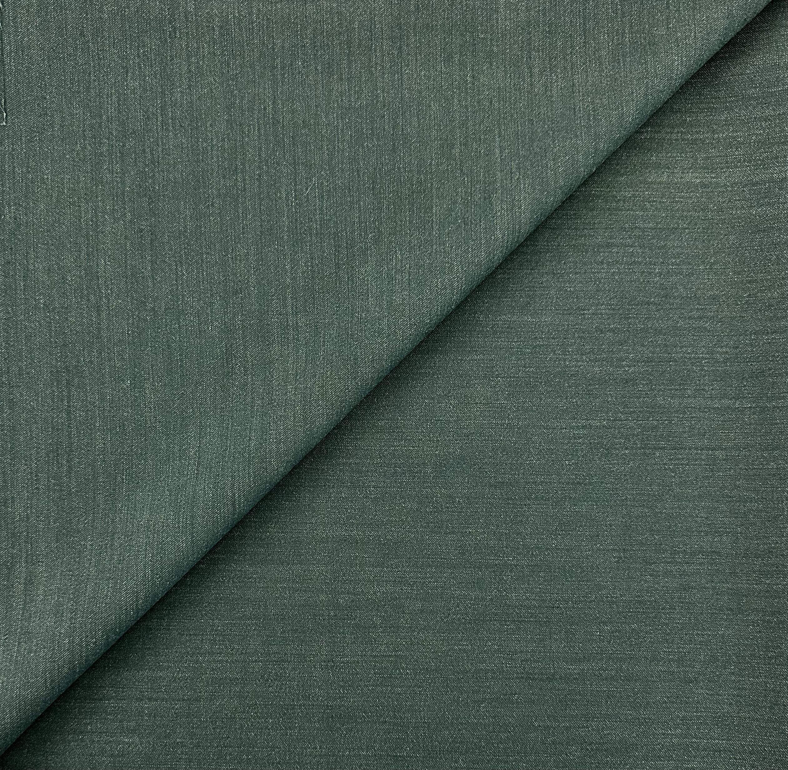 Italian Wool Mohair Silk Gabardine Suiting in Hunter