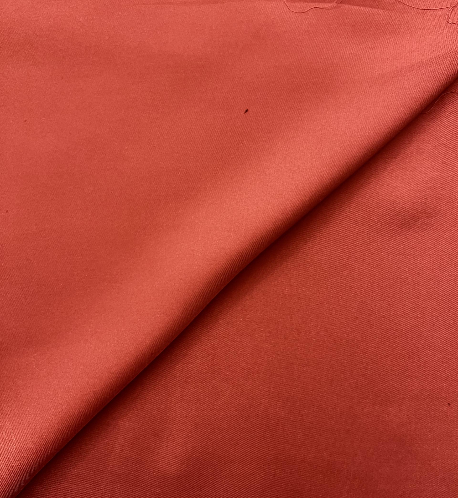 Pure Silk Twill in Rust