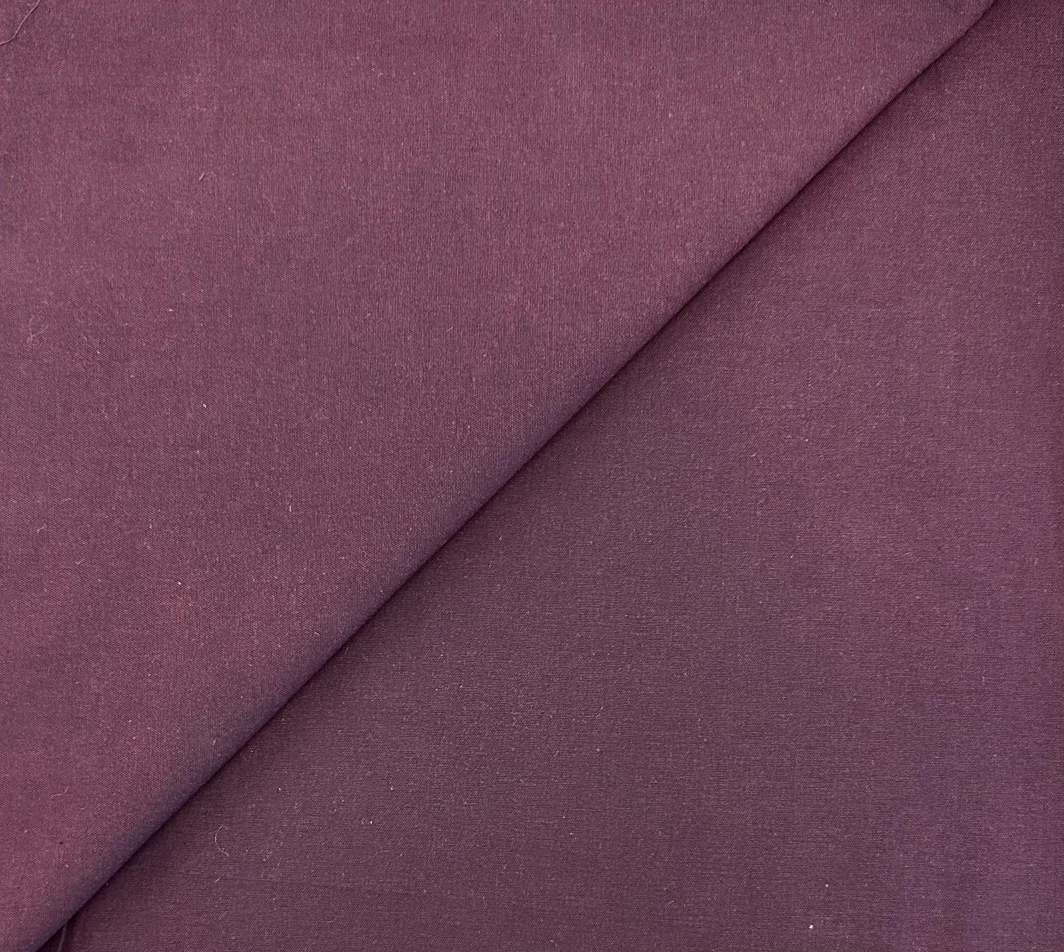 Sustainable Cotton Pinpoint Oxford in Wine