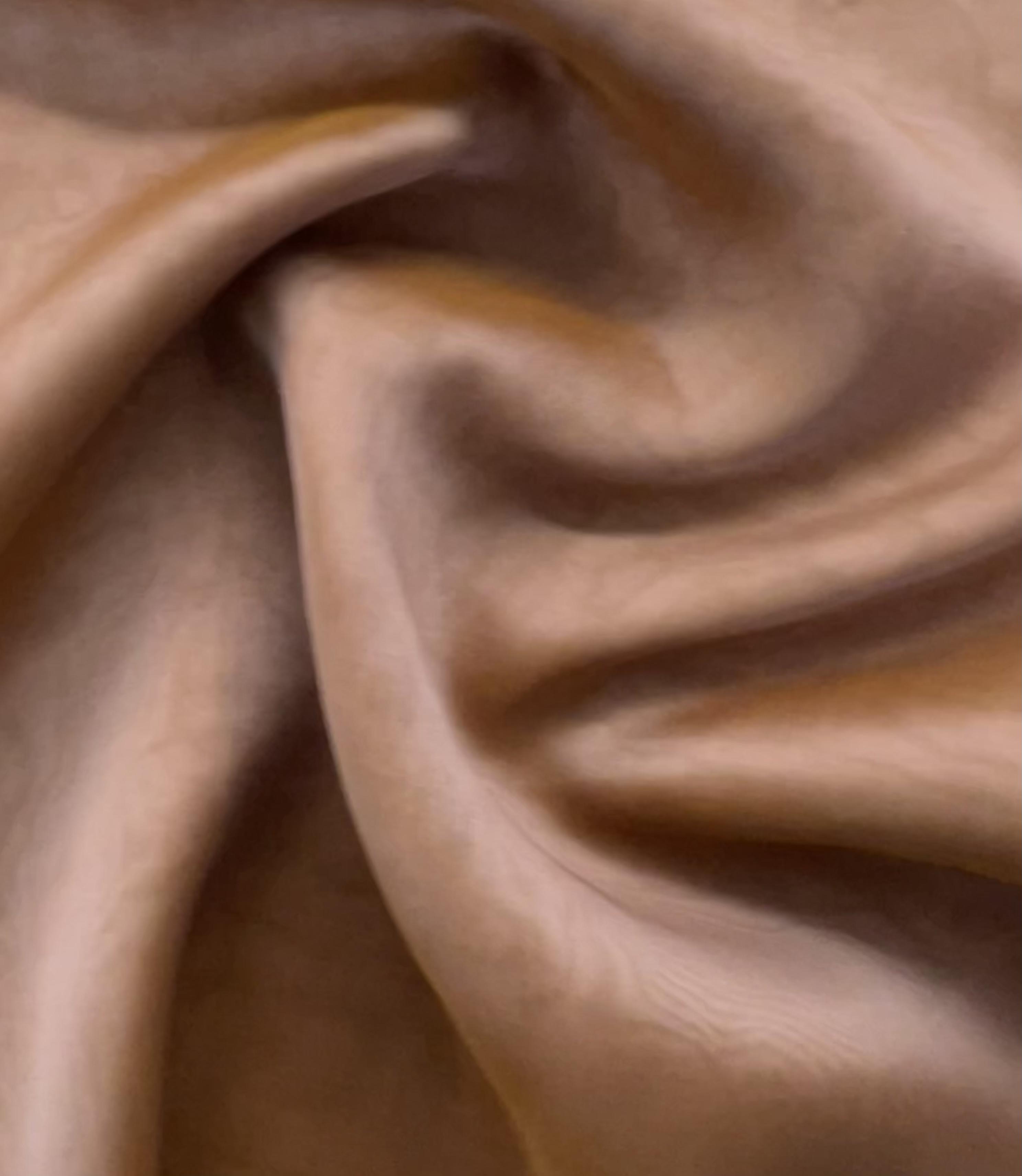 Iridescent Silk Chiffon in Pink Brown