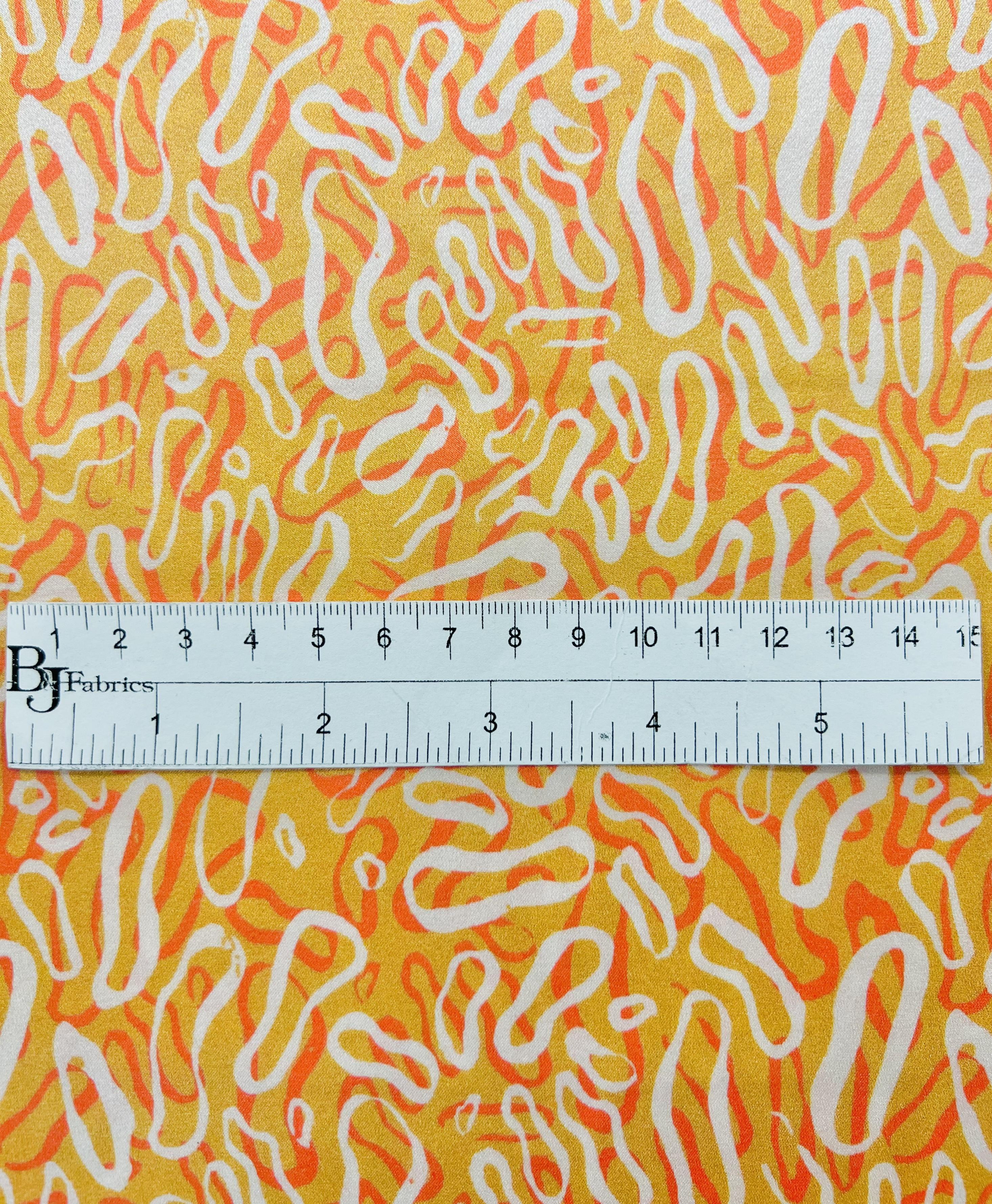 Printed Stretch Silk Charmeuse