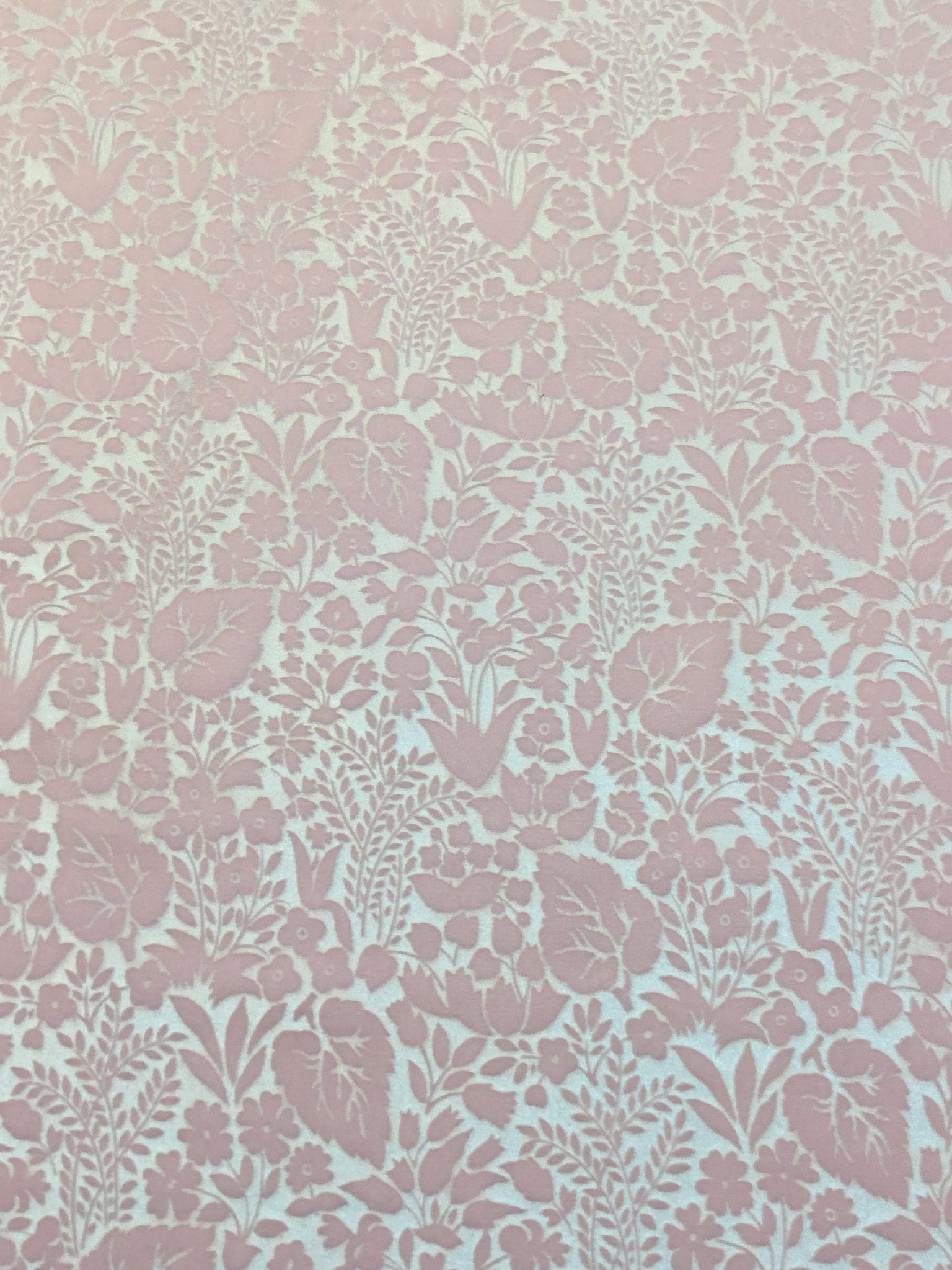 Acetate and Rayon Embossed Velvet in Dusty Rose